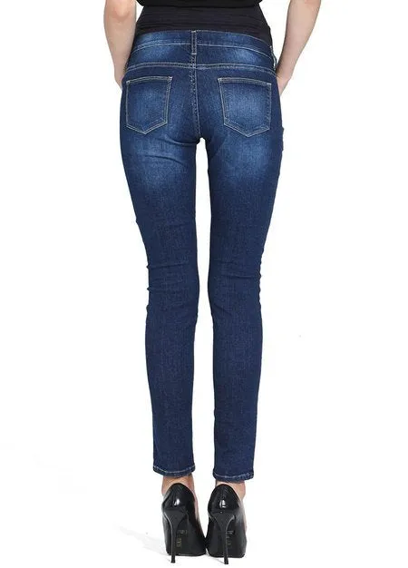 171504B1 Stretch Maternity Ankle Biter Jeans