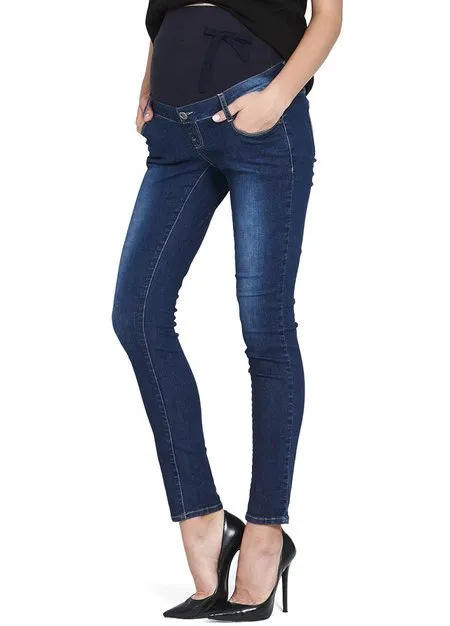 171504B1 Stretch Maternity Ankle Biter Jeans