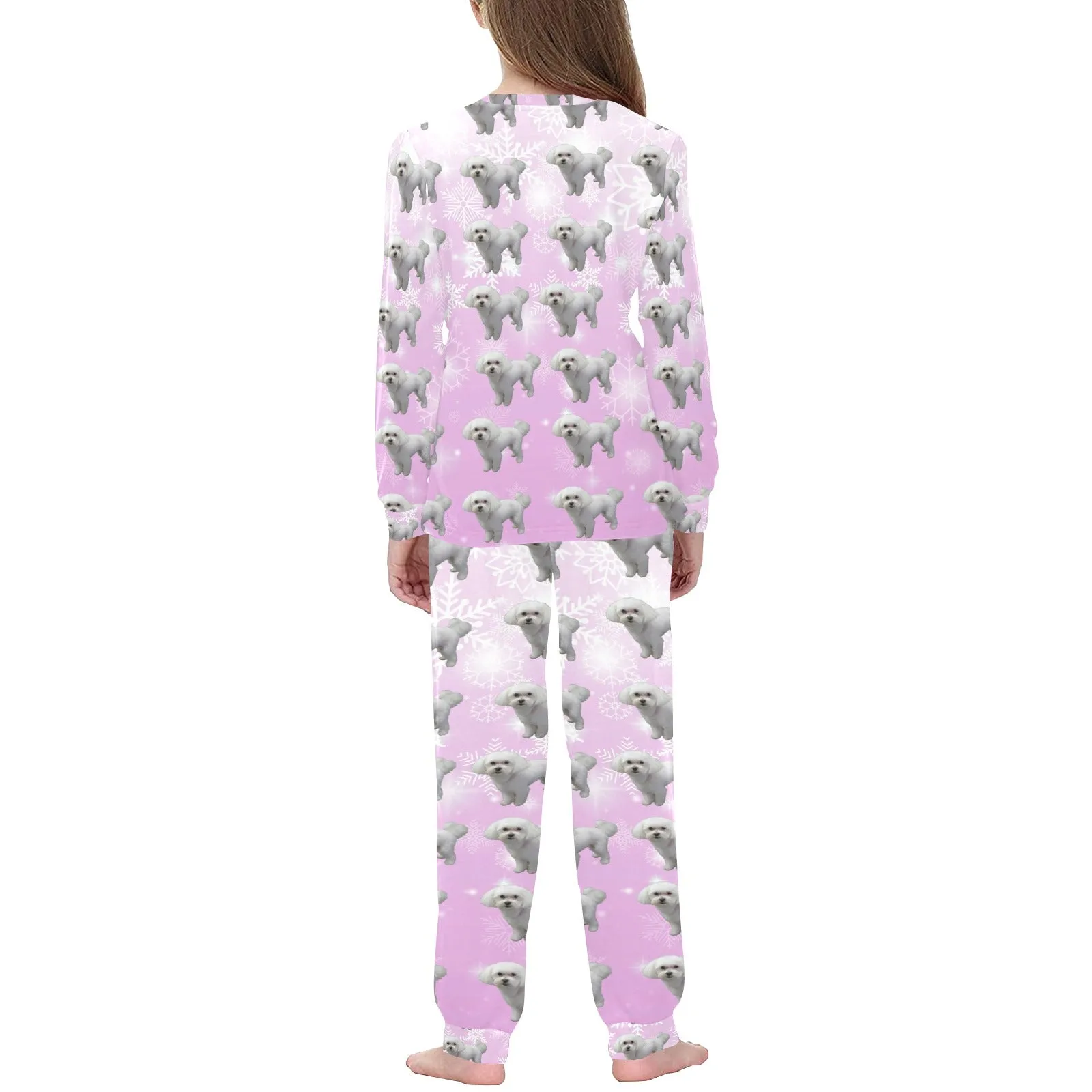2 Piece Bichon Children's Pajama Set - Holiday