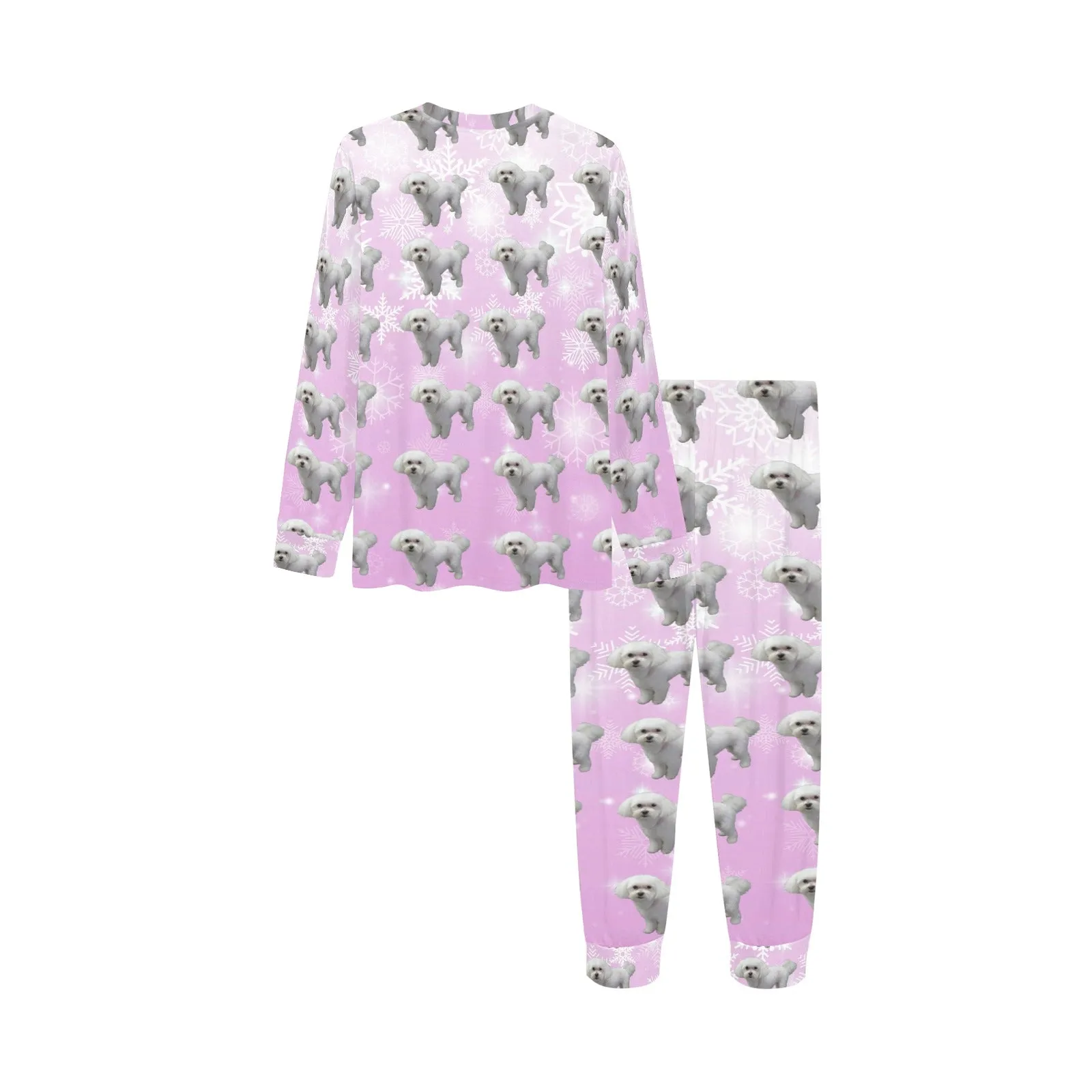 2 Piece Bichon Children's Pajama Set - Holiday