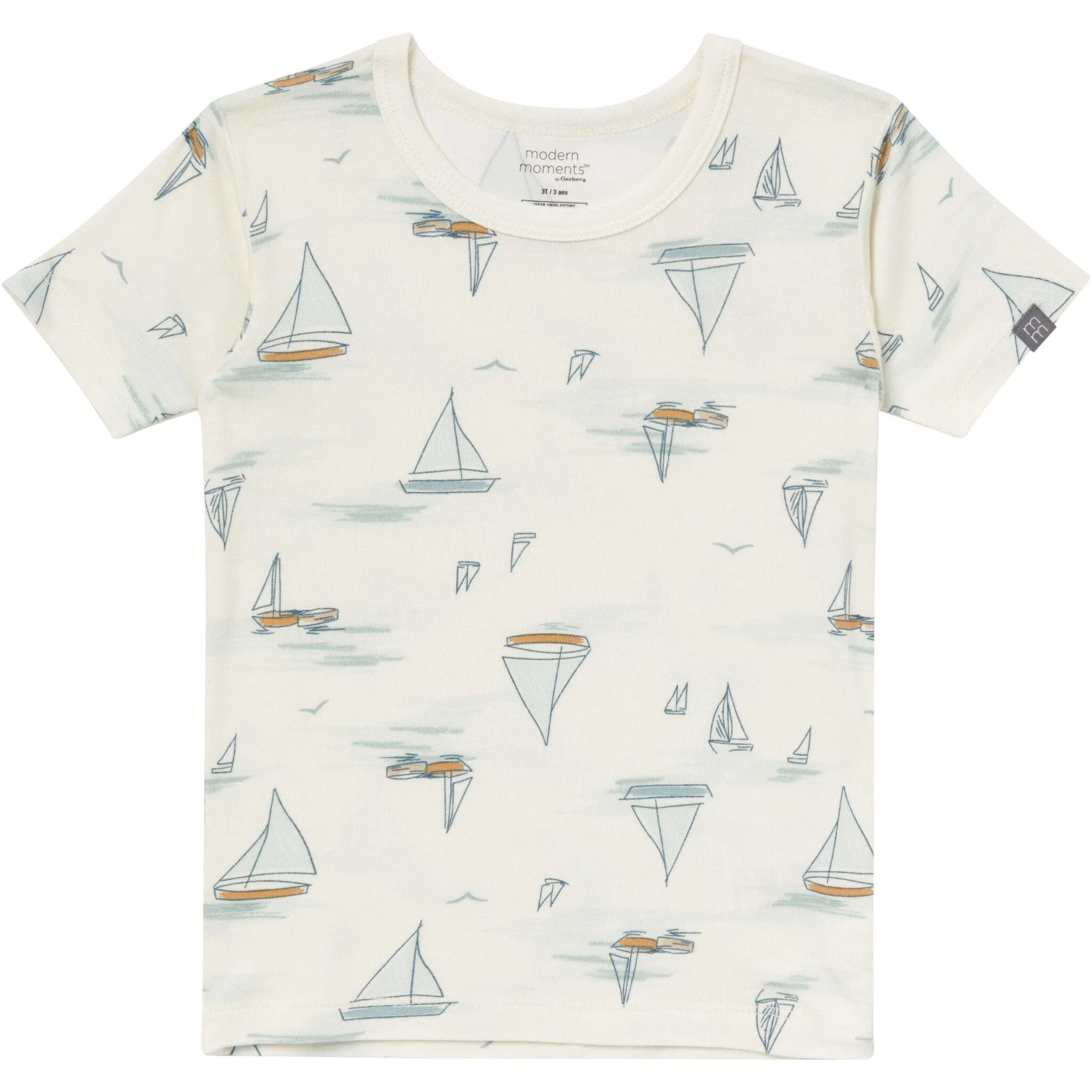 4-Piece Baby & Toddler Boys Ivory Sailing Snug Fitting Pajamas