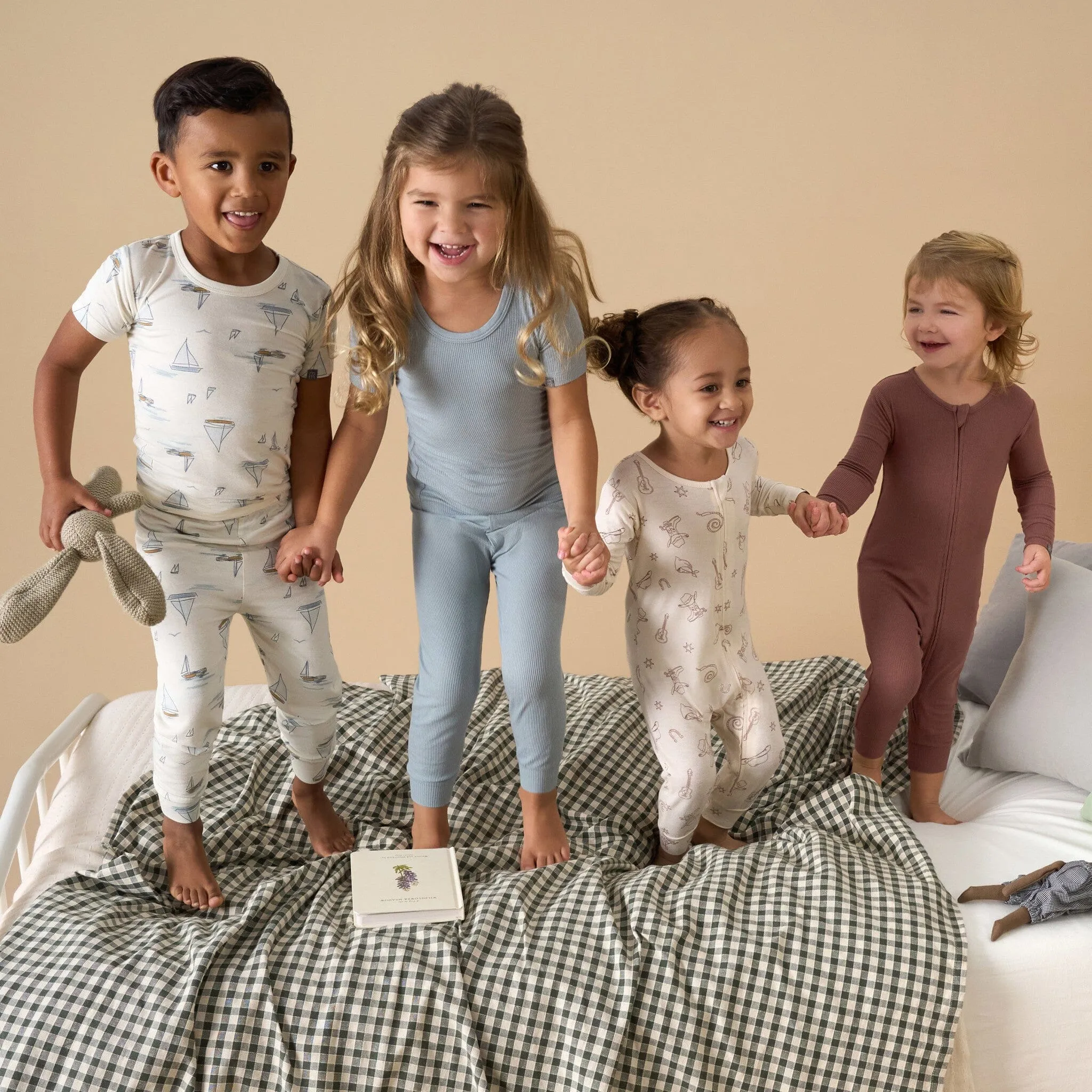 4-Piece Baby & Toddler Boys Ivory Sailing Snug Fitting Pajamas