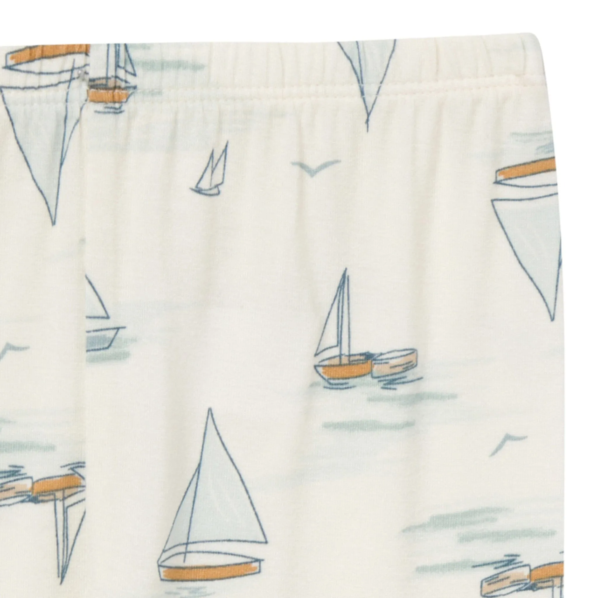 4-Piece Baby & Toddler Boys Ivory Sailing Snug Fitting Pajamas