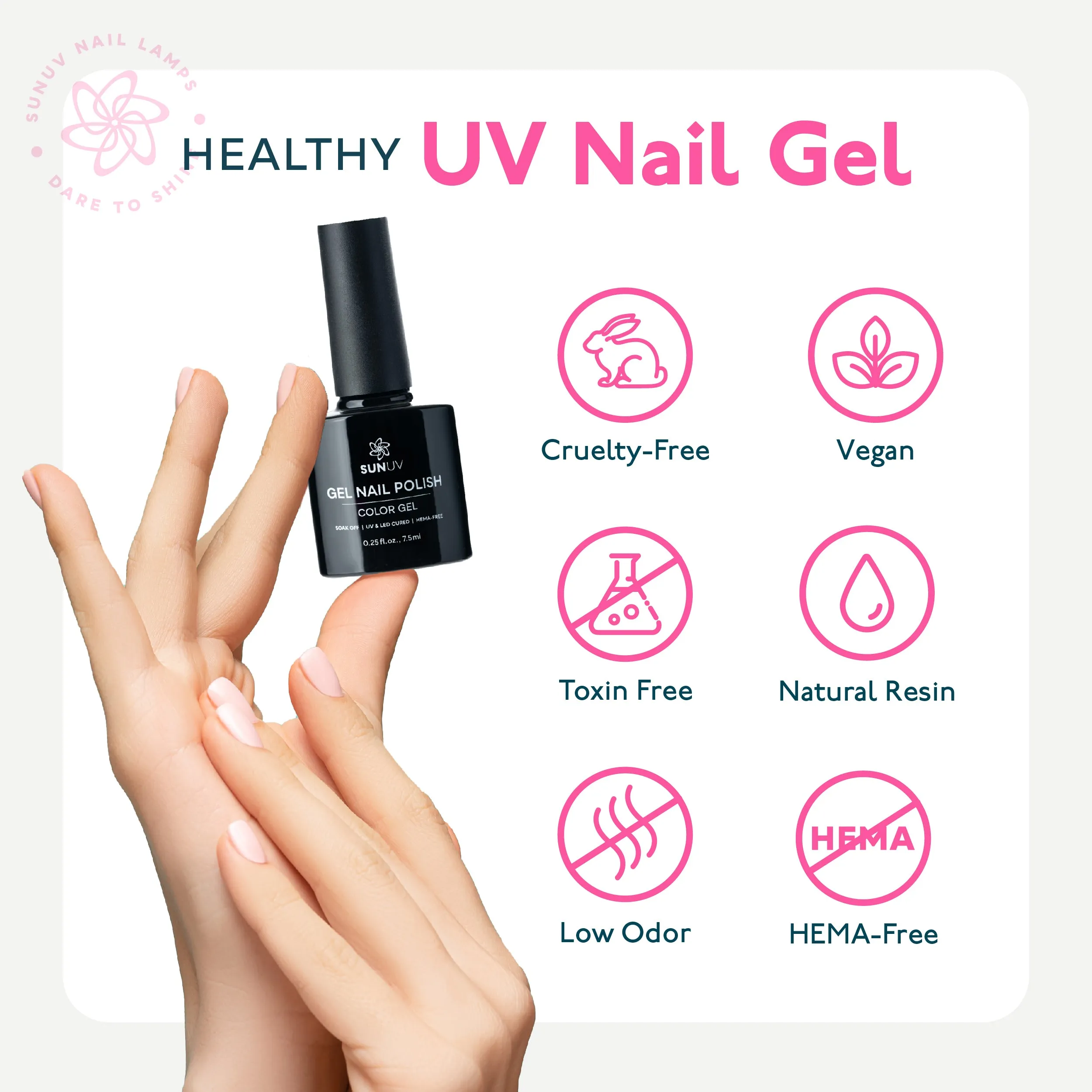 6 Colors Hema-Free Gel Nail Polish Set