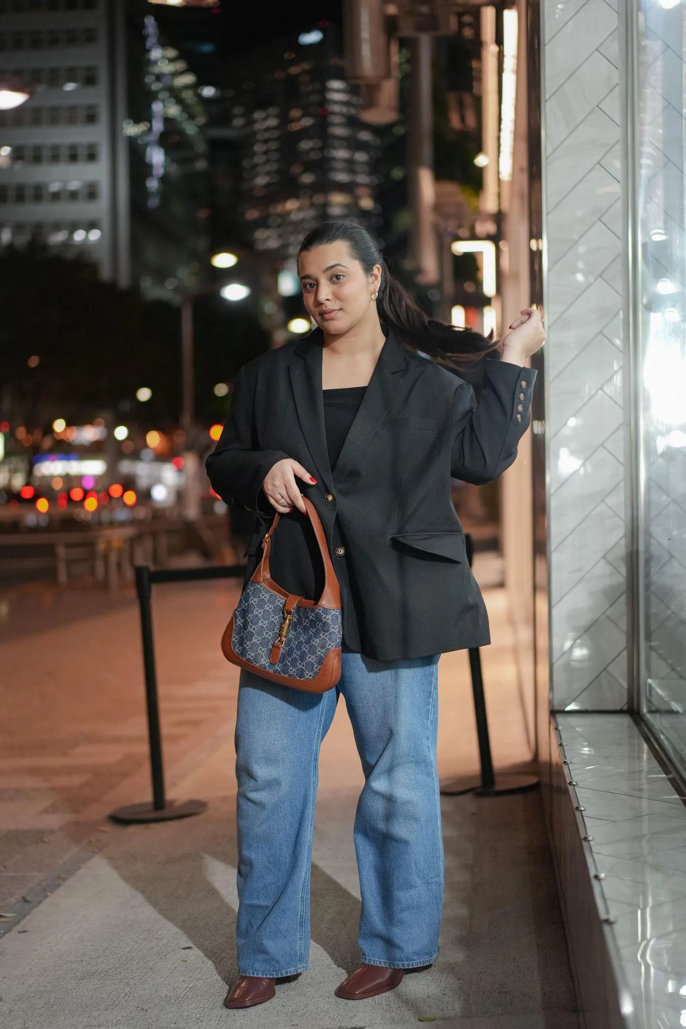 AKFORPM LOML BLAZER IN NOIR