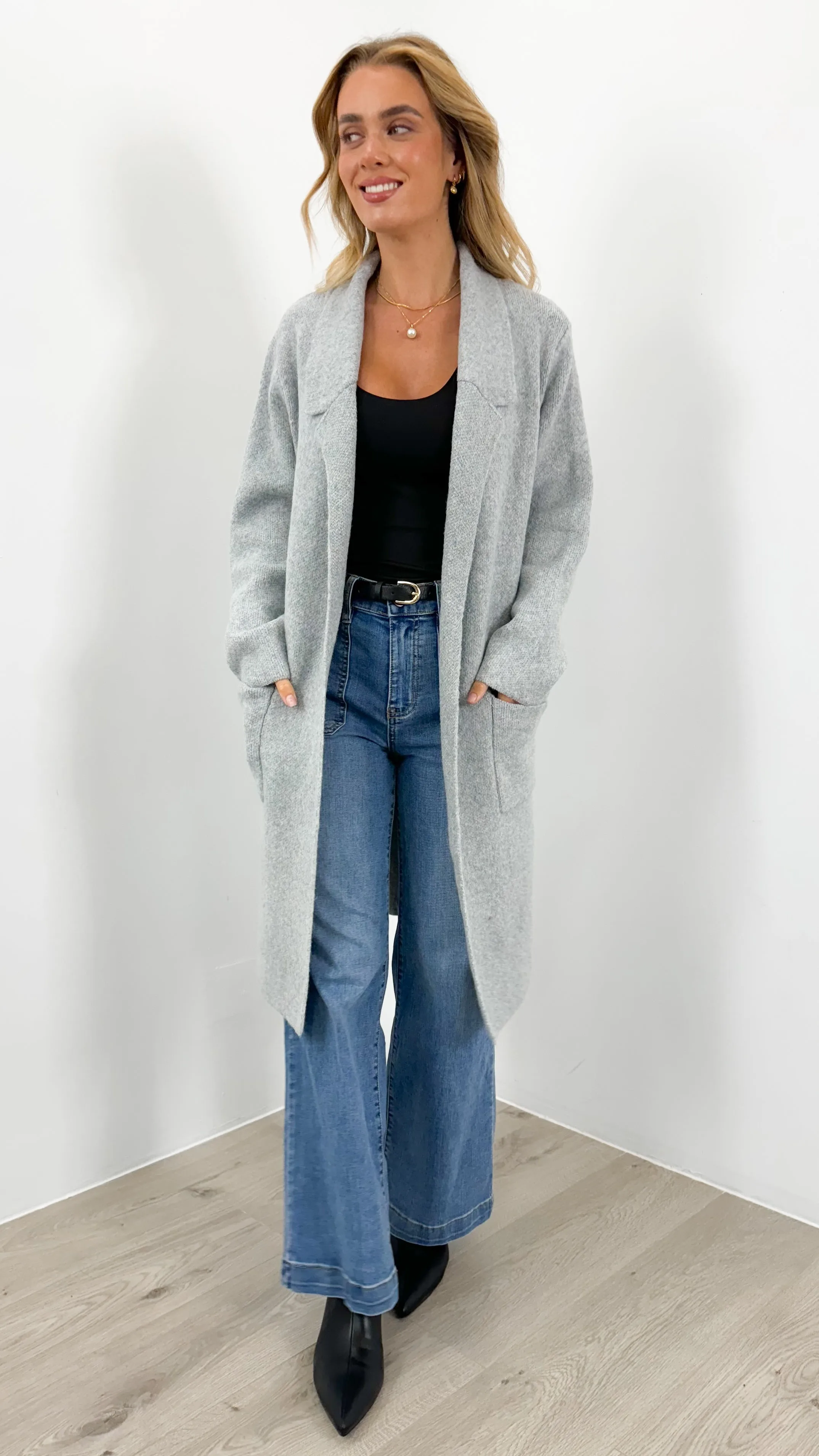 ALBA COATIGAN - GREY