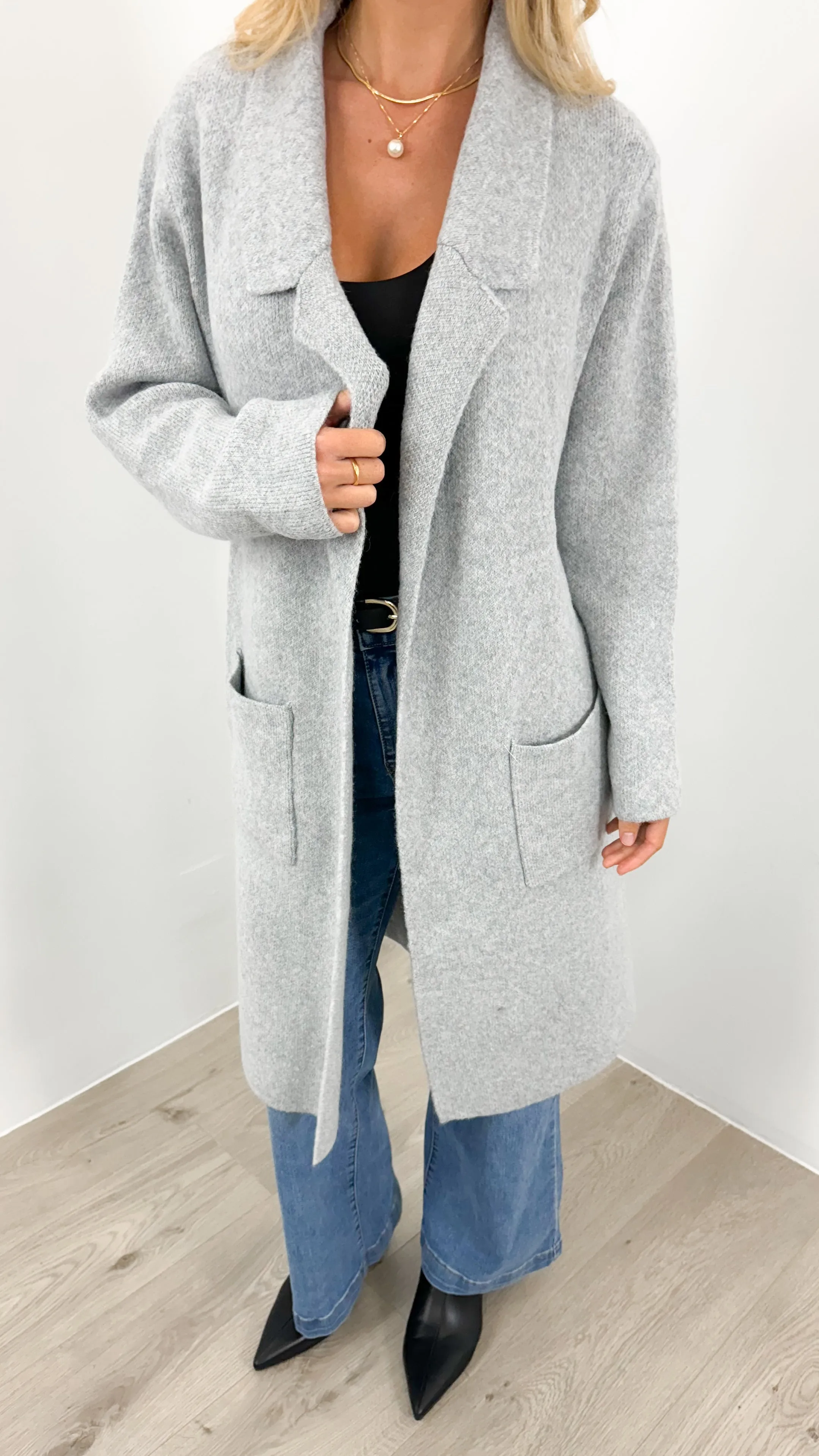ALBA COATIGAN - GREY