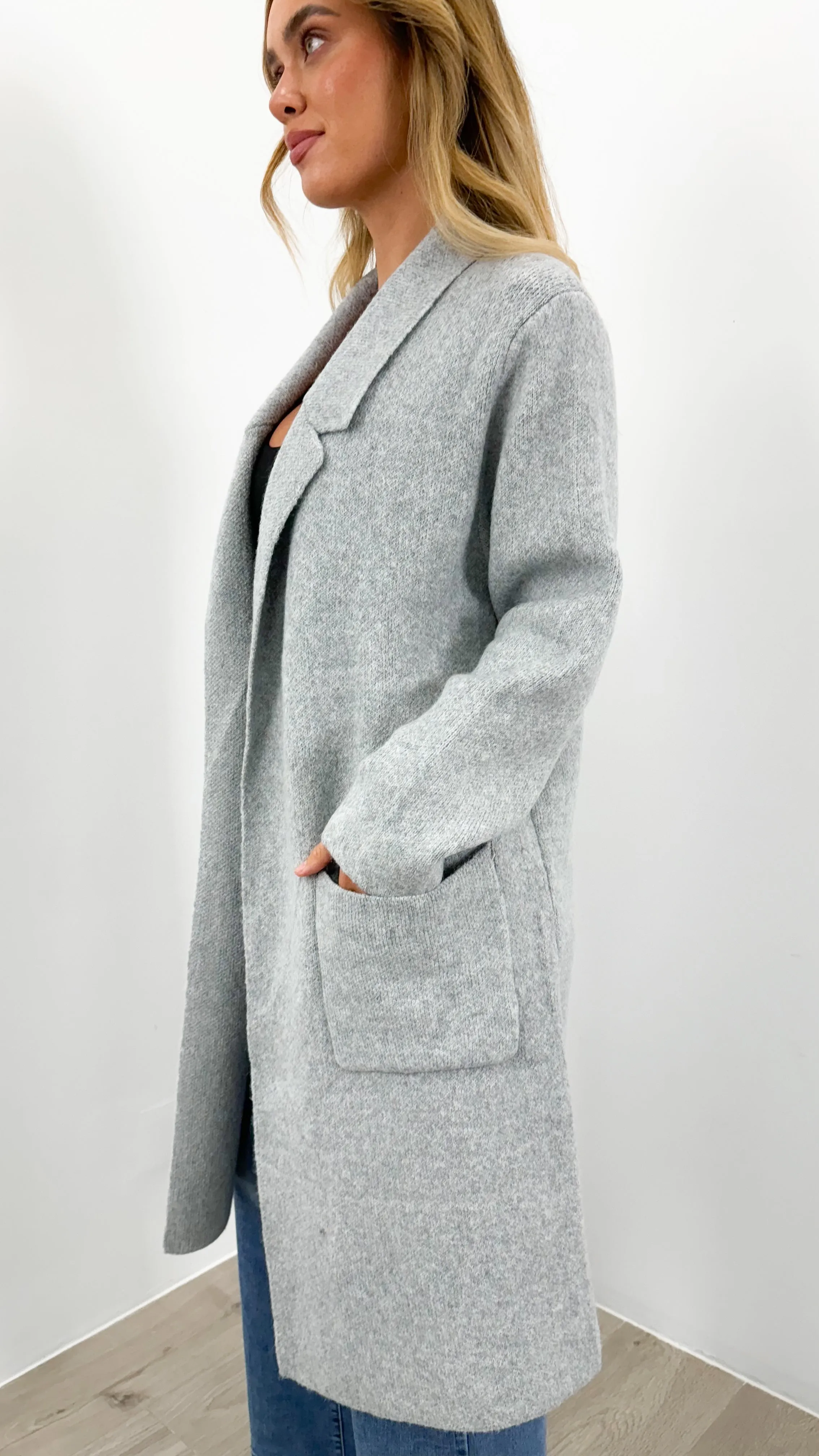 ALBA COATIGAN - GREY