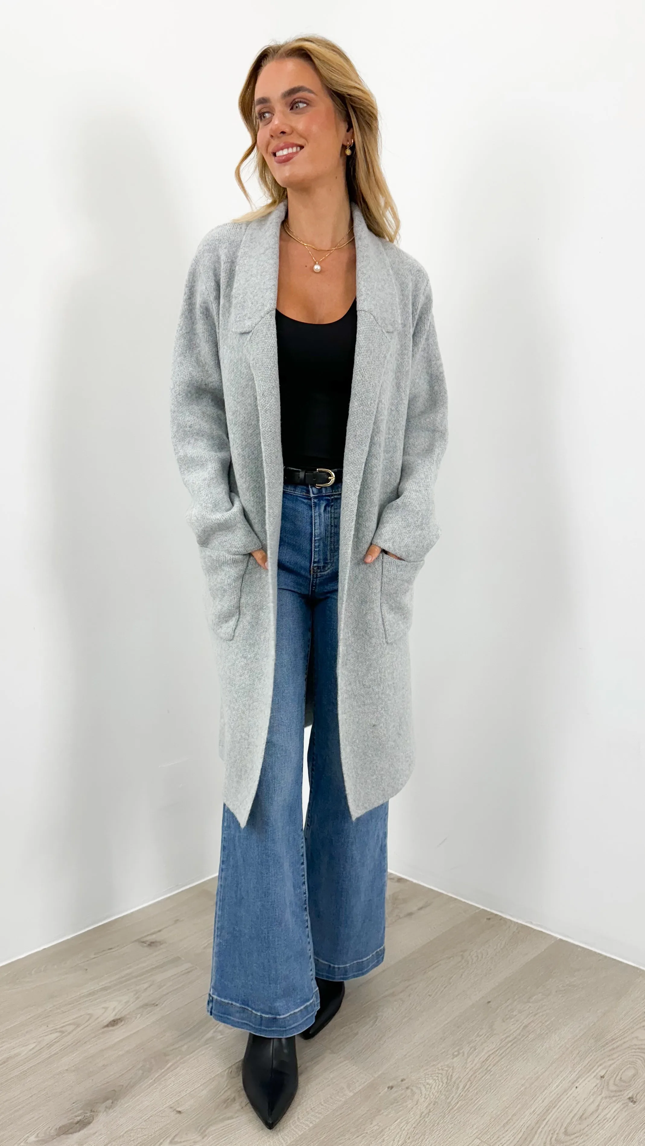 ALBA COATIGAN - GREY