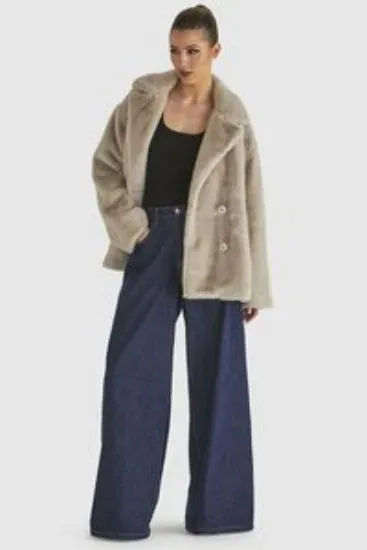 Alive Fur Jacket - Dove Grey