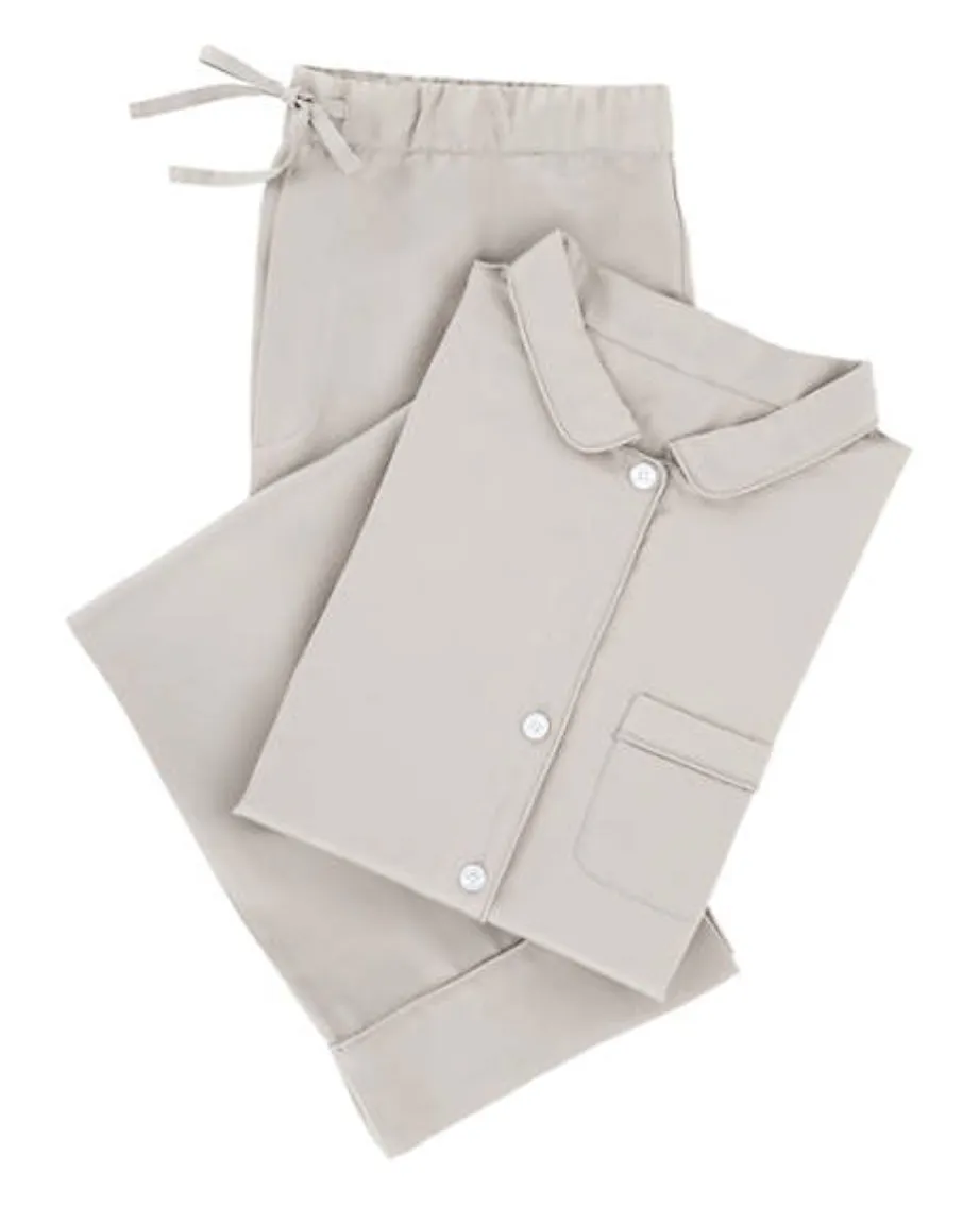 Annie Selke Silken Pajamas - Sand