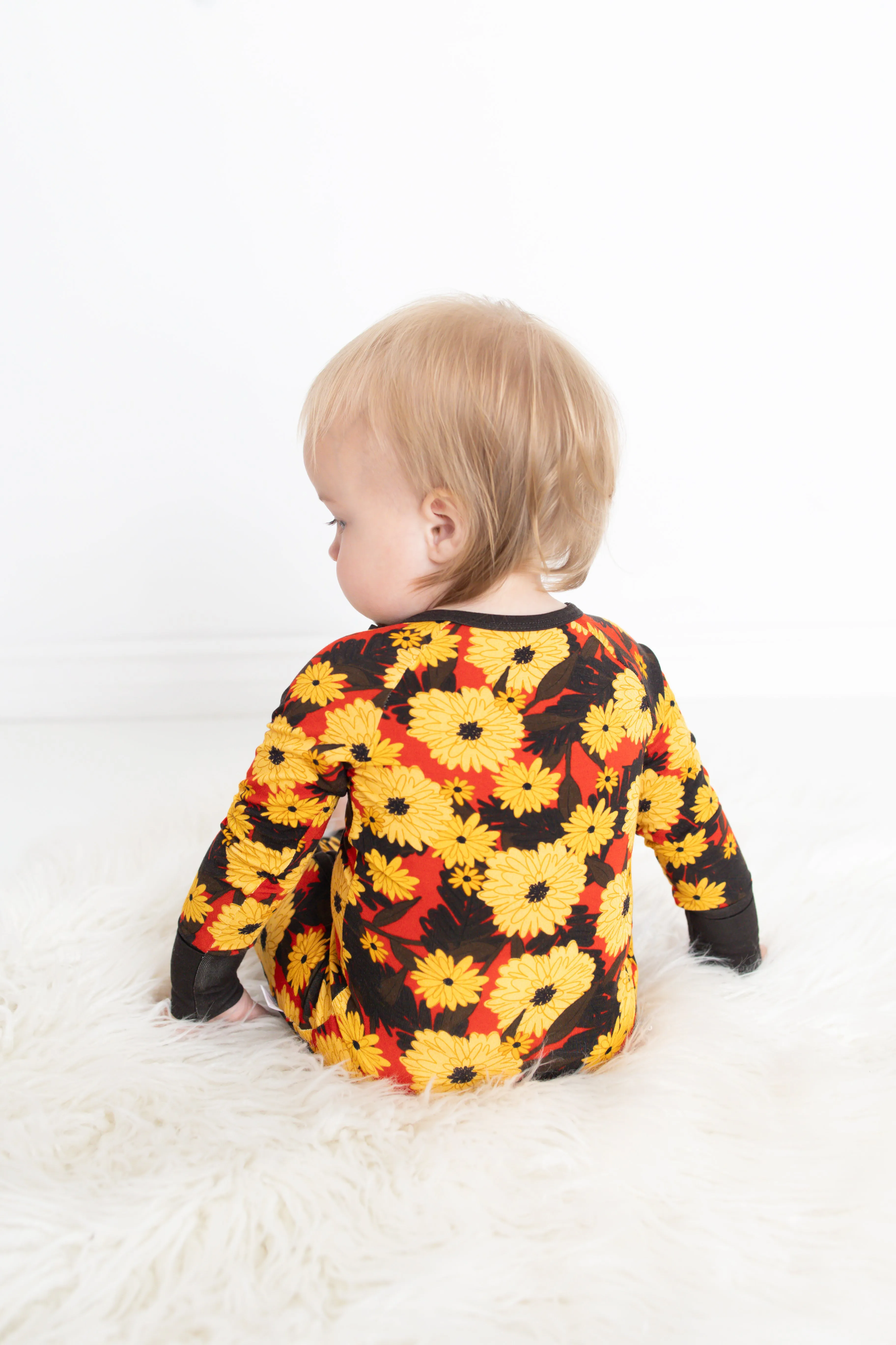 Autumn Blossoms Convertible Romper Pajamas