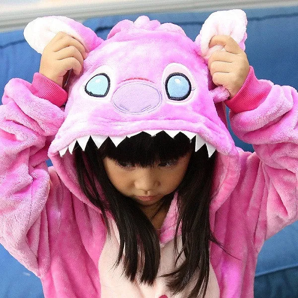 Baby Boys Girls Pajamas Autumn Winter Children Flannel Animal funny animal Stitch panda Pajamas Kid Onesie Sleepwear