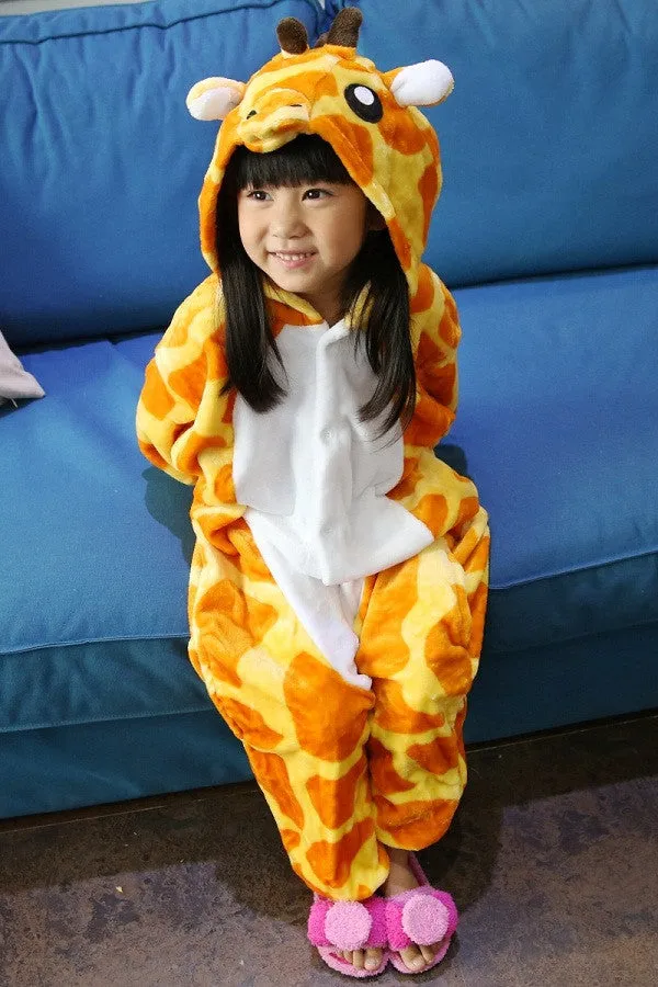Baby Boys Girls Pajamas Autumn Winter Children Flannel Animal funny animal Stitch panda Pajamas Kid Onesie Sleepwear