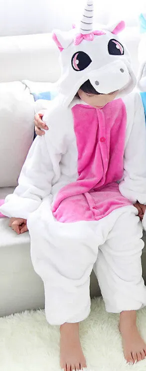 Baby Boys Girls Pajamas Autumn Winter Children Flannel Animal funny animal Stitch panda Pajamas Kid Onesie Sleepwear