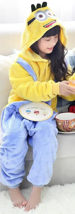 Baby Boys Girls Pajamas Autumn Winter Children Flannel Animal funny animal Stitch panda Pajamas Kid Onesie Sleepwear