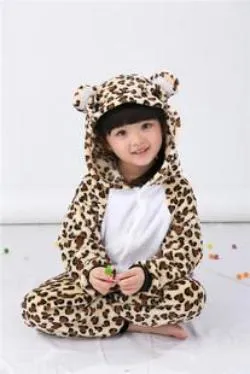 Baby Boys Girls Pajamas Autumn Winter Children Flannel Animal funny animal Stitch panda Pajamas Kid Onesie Sleepwear