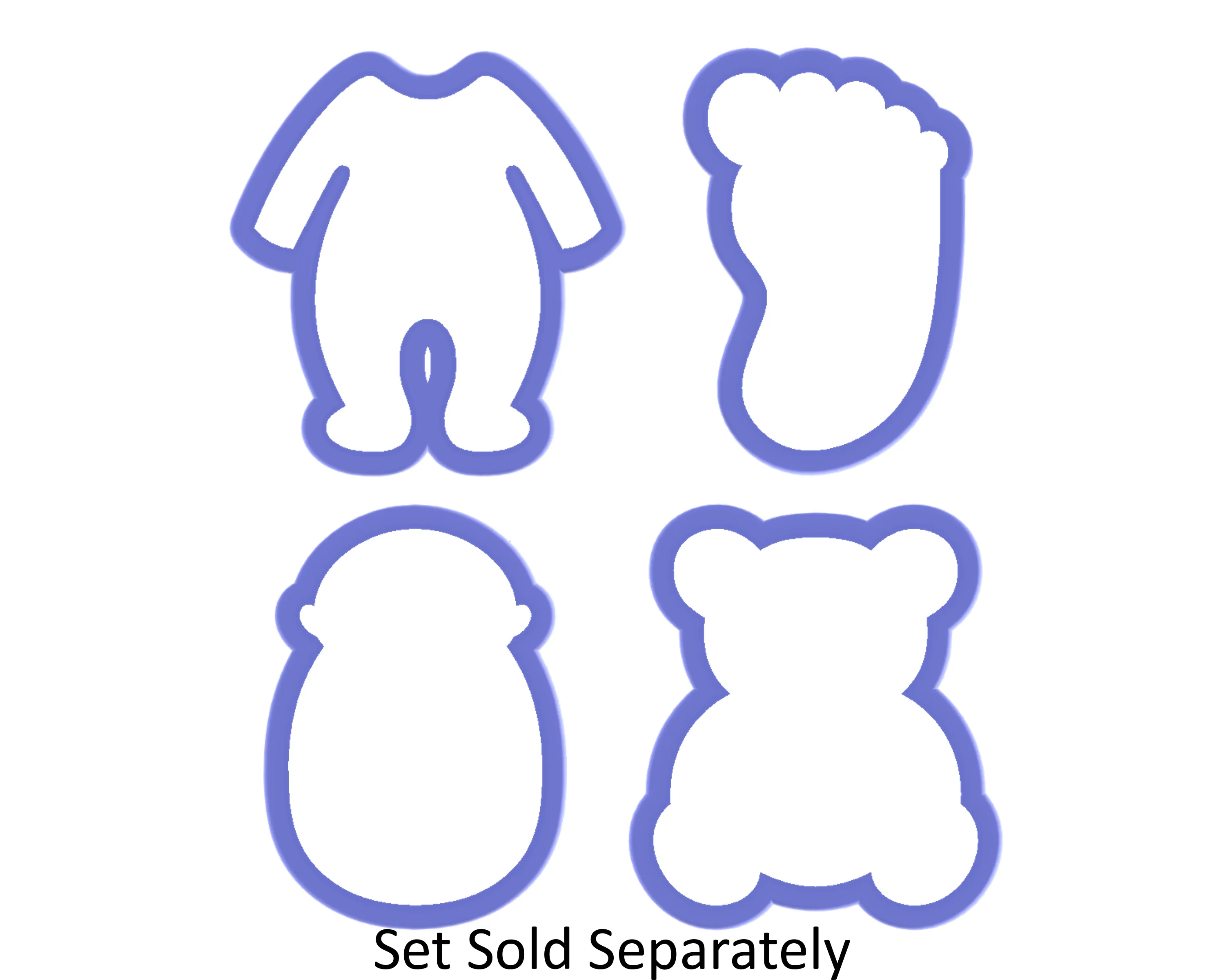 Baby Footie Pajamas Cookie Cutter