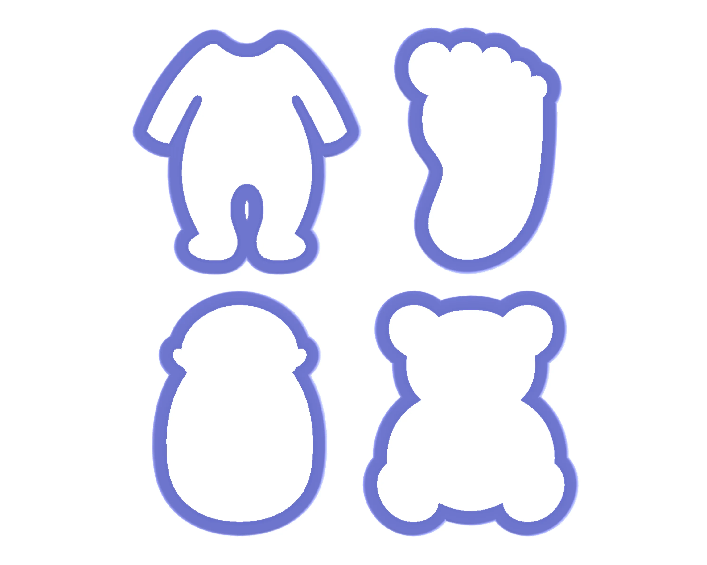 Baby Shower #3 Cookie Cutter Set