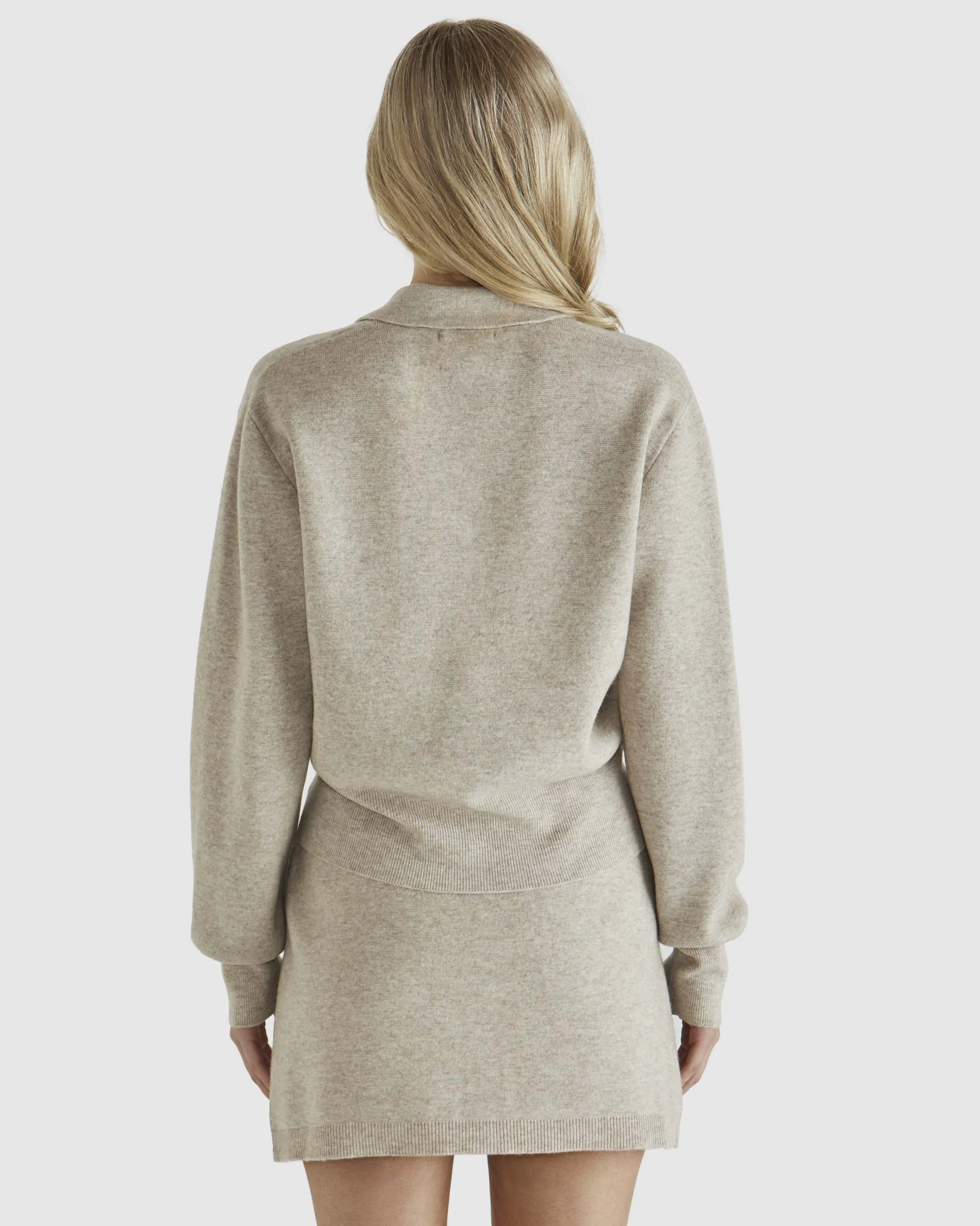 Baldwin Knit Jacket - Oatmeal Cream