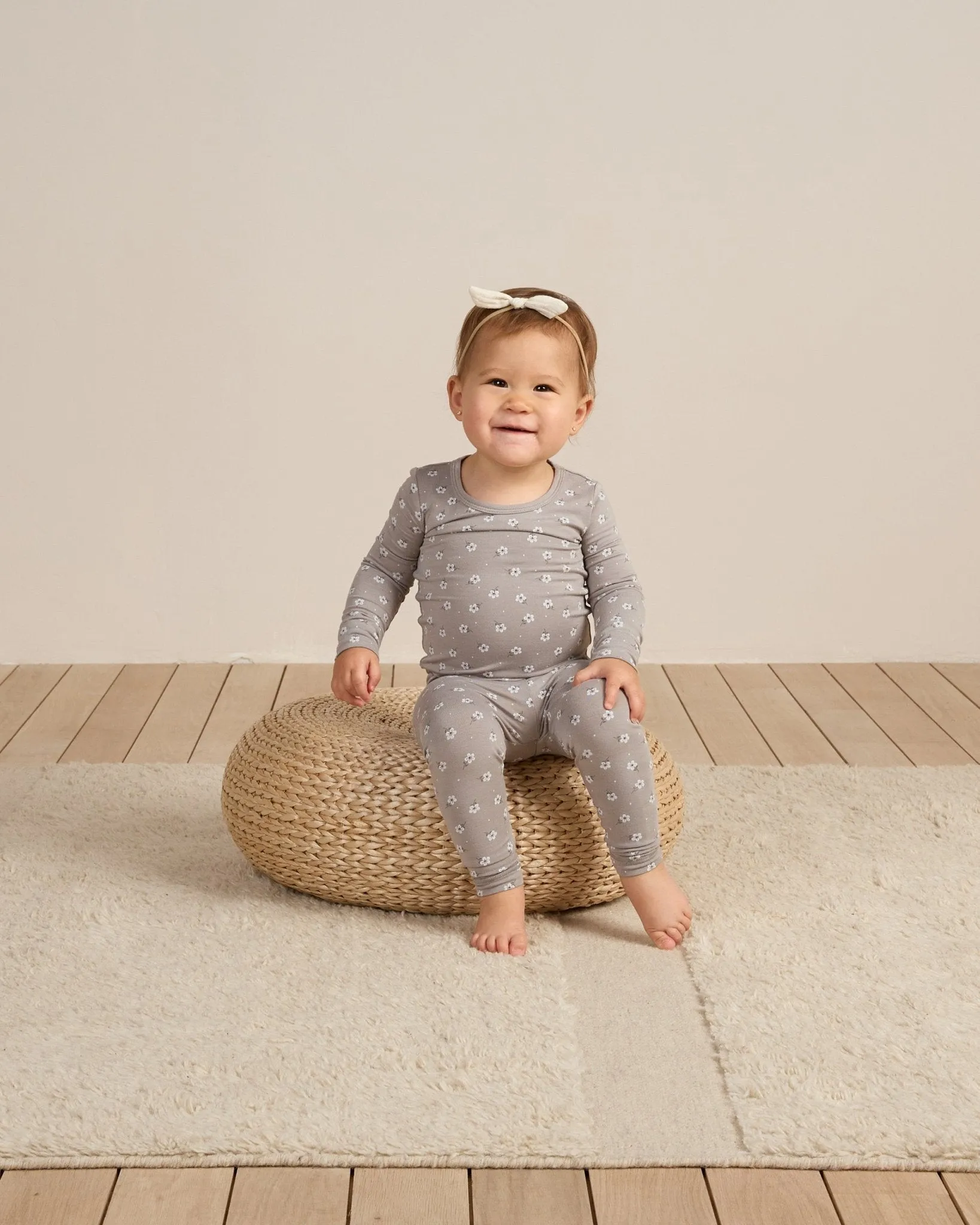 Bamboo Pajama Set || Blue Ditsy