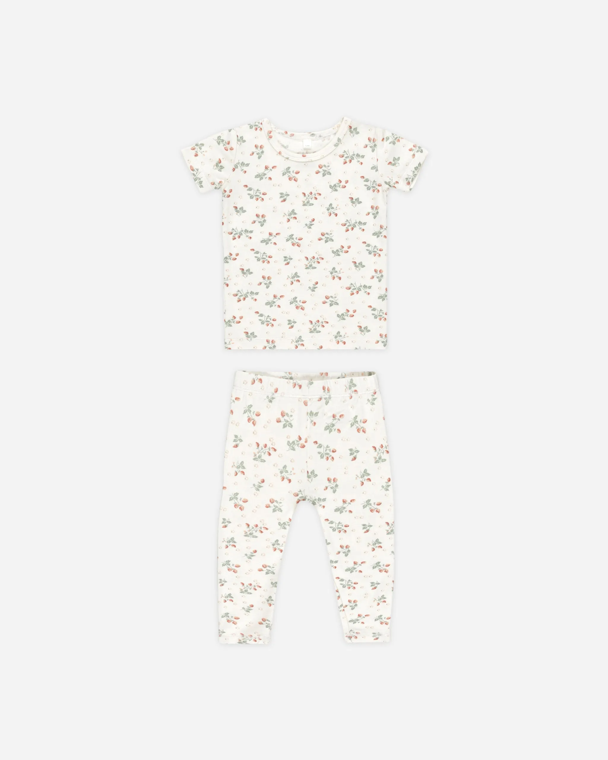Bamboo Short Sleeve Pajama Set || Strawberries