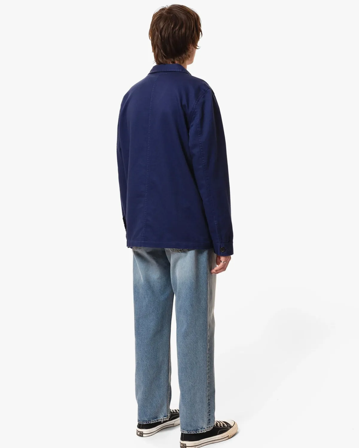 Barney Worker Jacket - Mid Blue