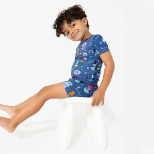 Bellabu Bear Trolls Music Short Sleeve Bamboo and Shorts Set Pajamas