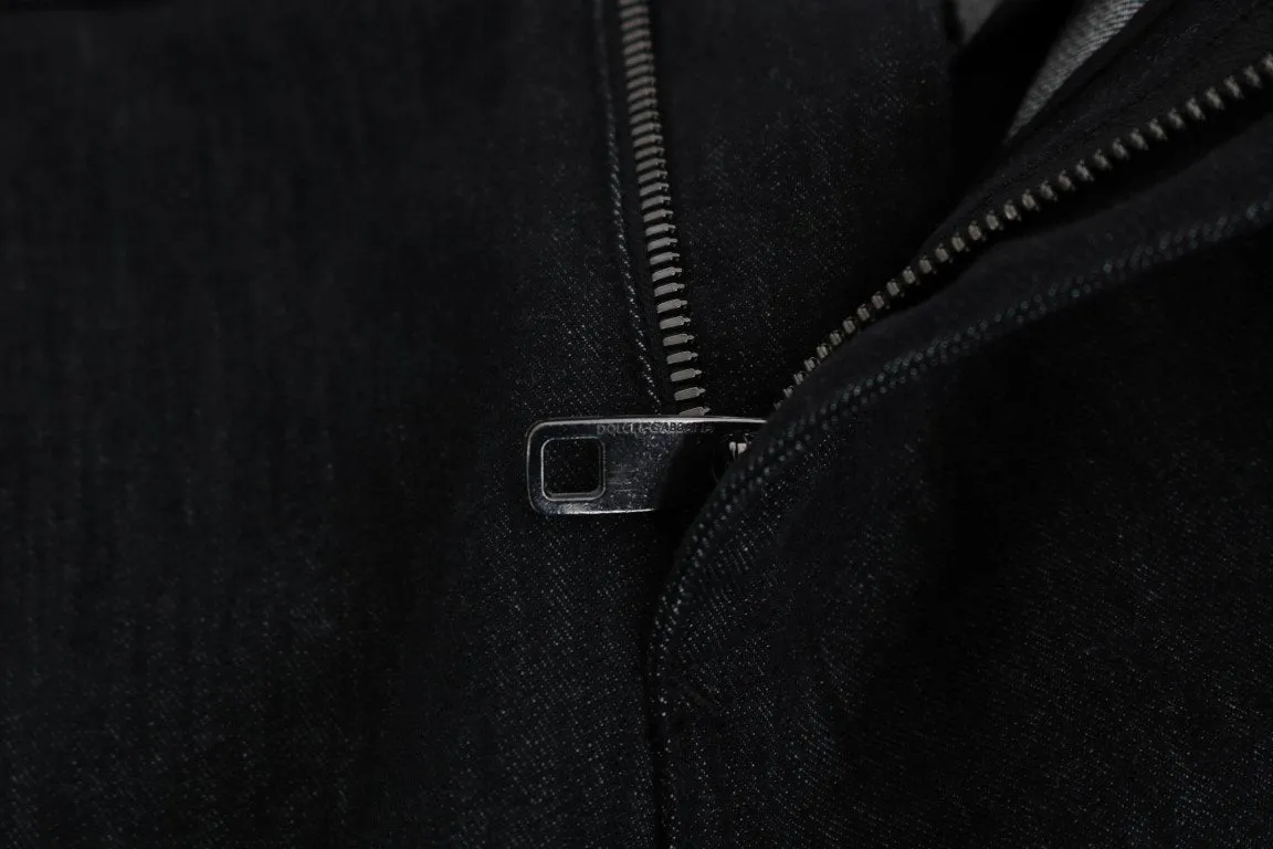 Black CLASSIC Stretch Cropped Jeans