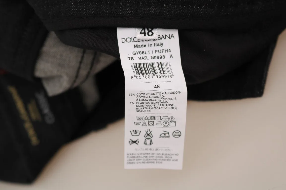 Black CLASSIC Stretch Cropped Jeans