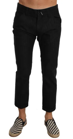 Black CLASSIC Stretch Cropped Jeans