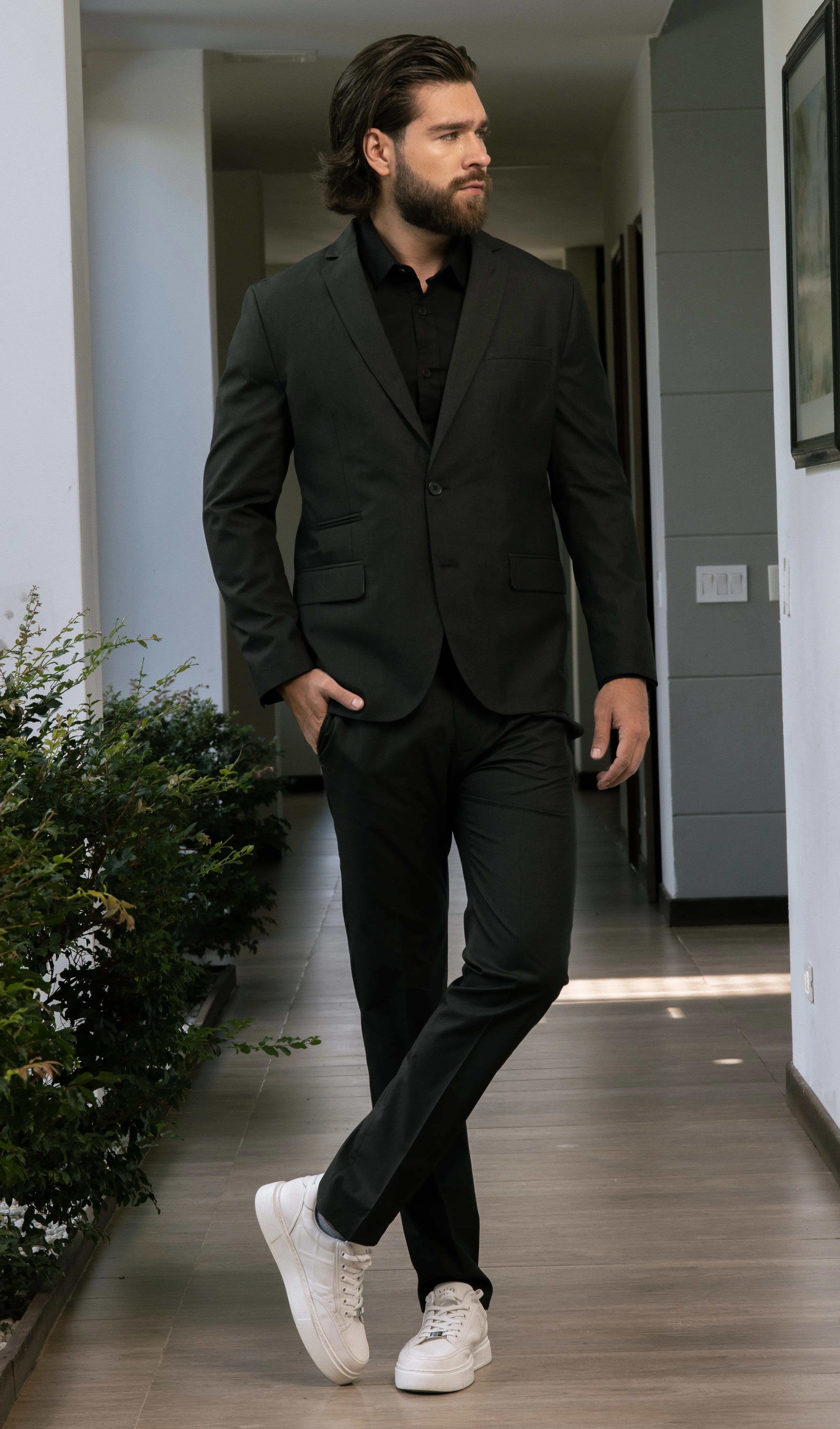 Blazer formal negro