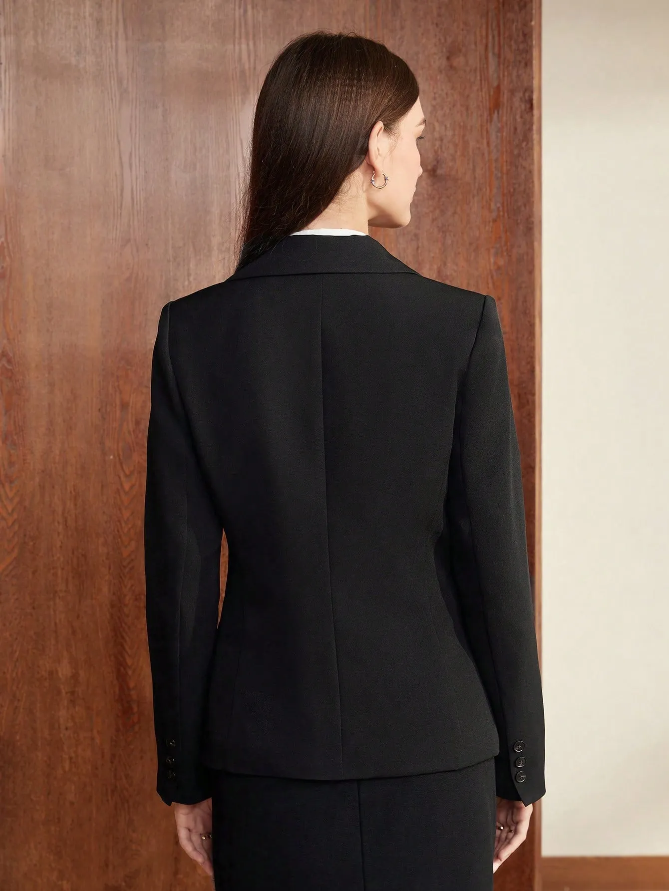 Blazer Negro Chic para Mujer - Cherry Vibes