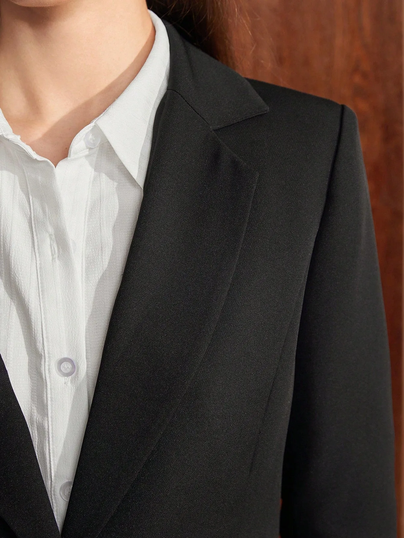 Blazer Negro Chic para Mujer - Cherry Vibes