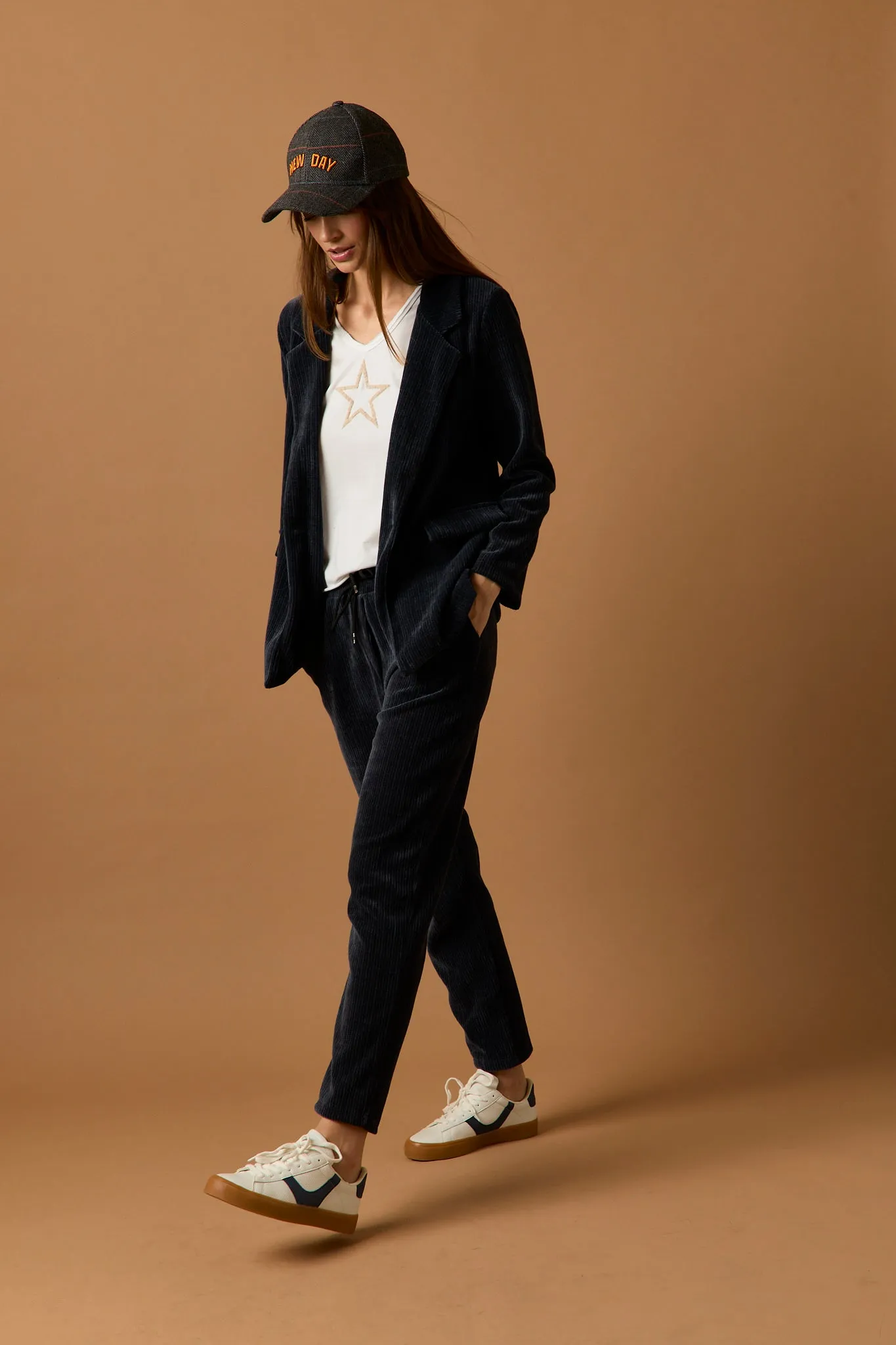 Blazer pana azul marino