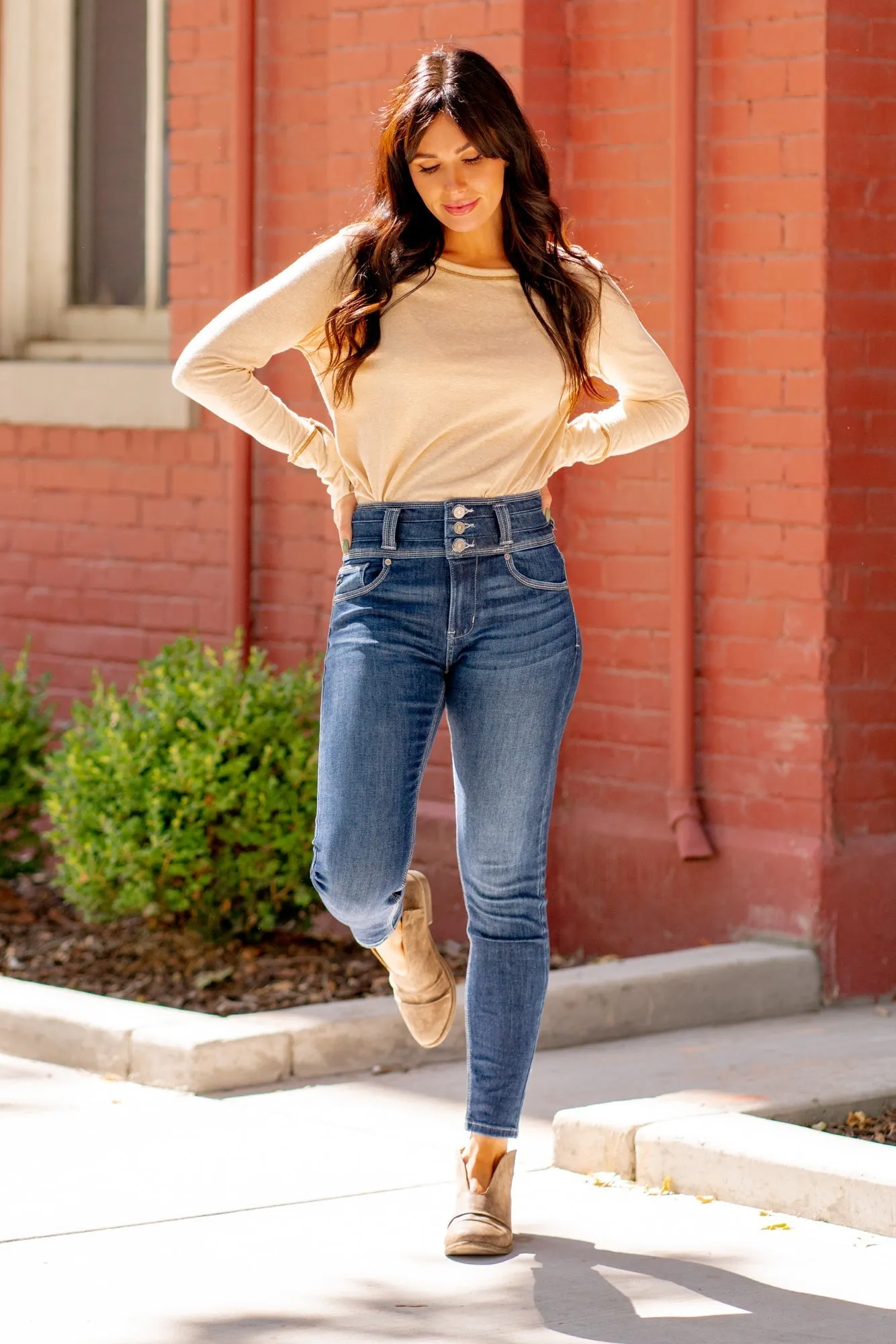 Bloomington Triple Waistband High Rise Skinny