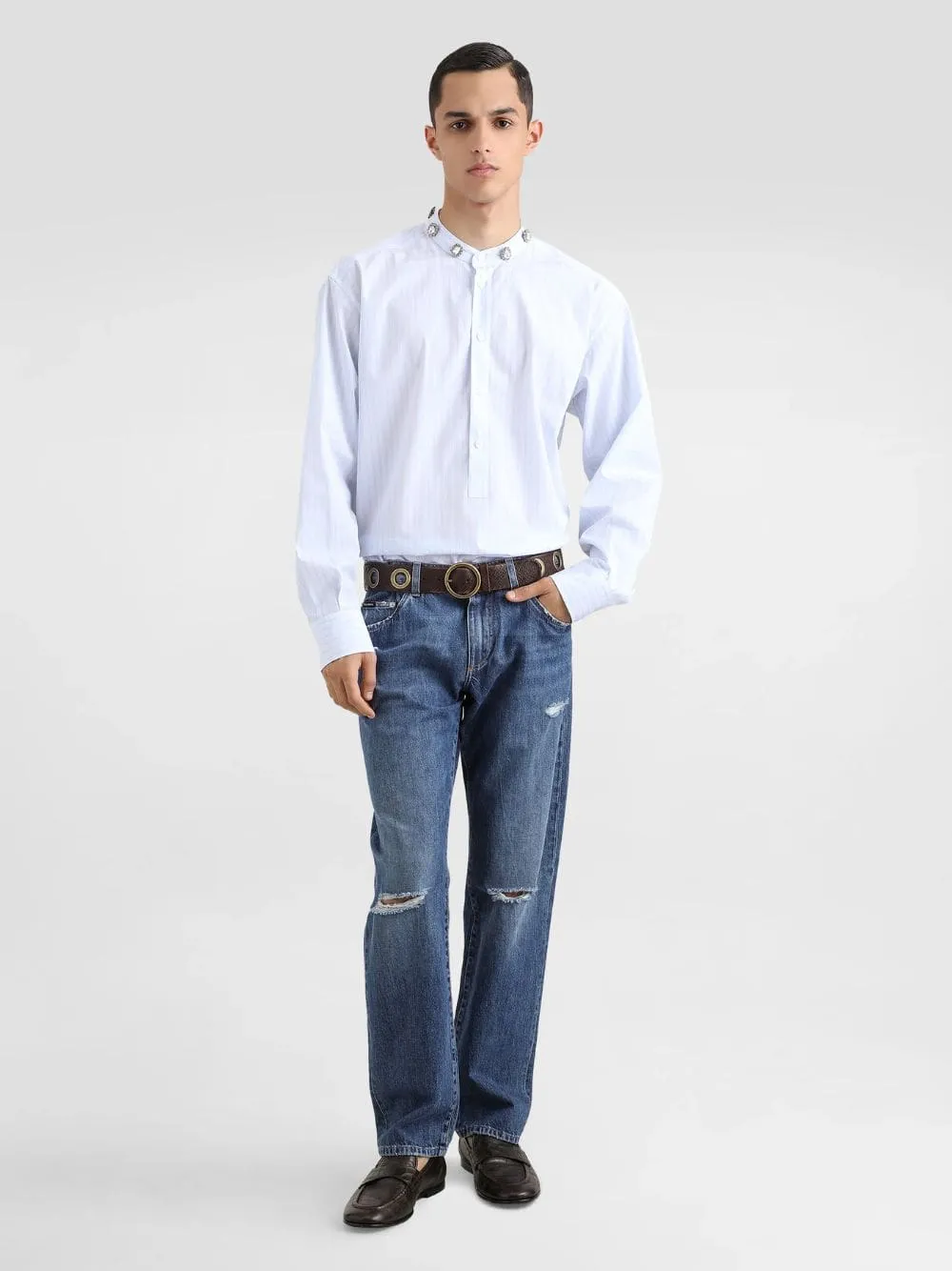 Blue Classic Cotton Jeans with Tag