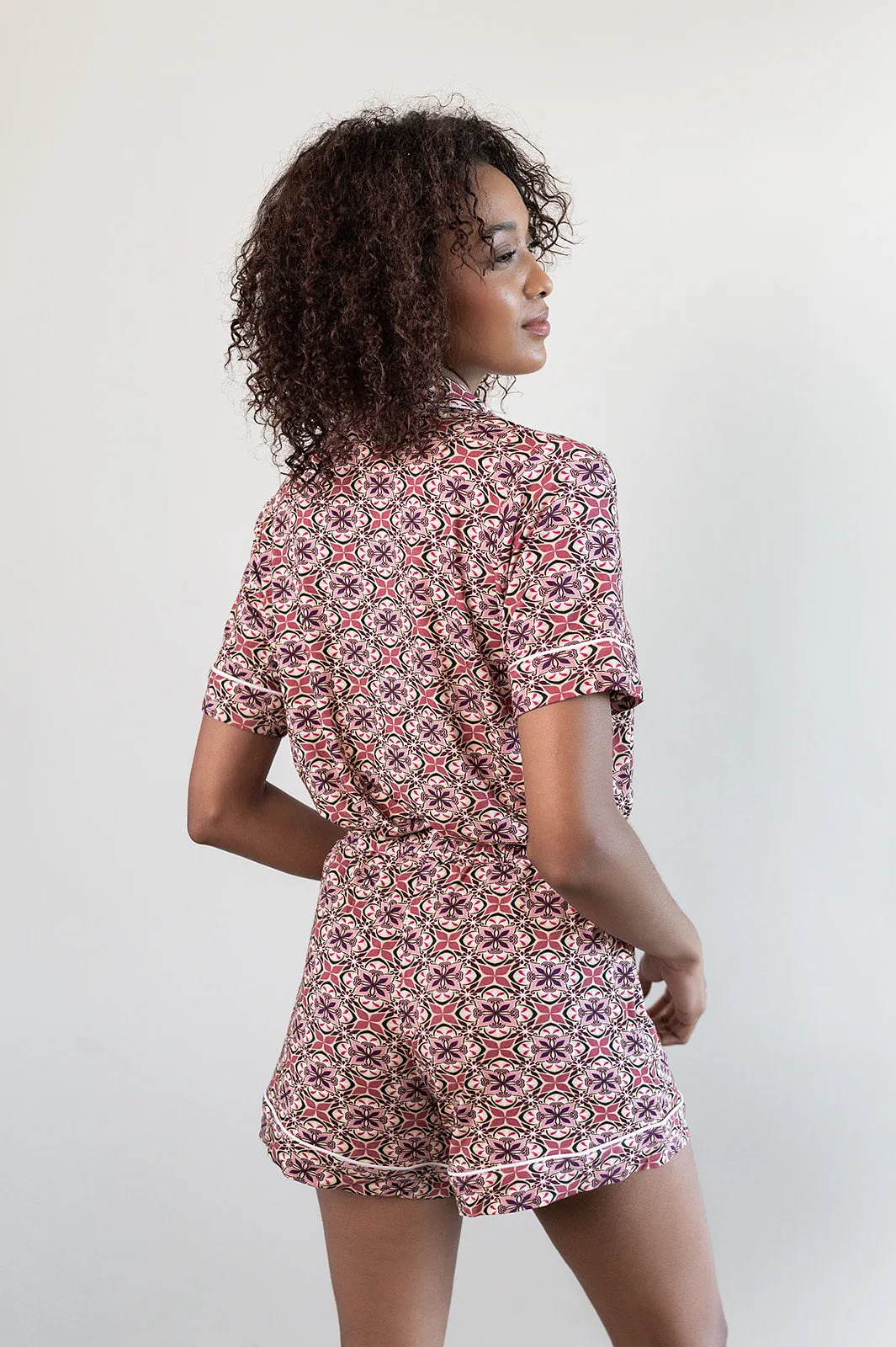 Blushing Bloom - Short Pajamas