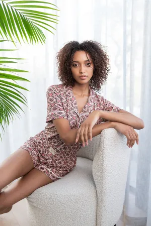 Blushing Bloom - Short Pajamas