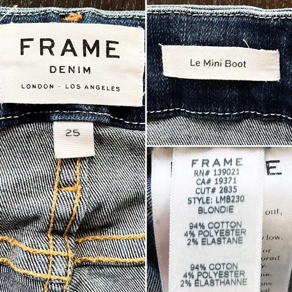 BOGO! Frame Le Mini Boot Jeans in Blondie Wash Blue Size 25