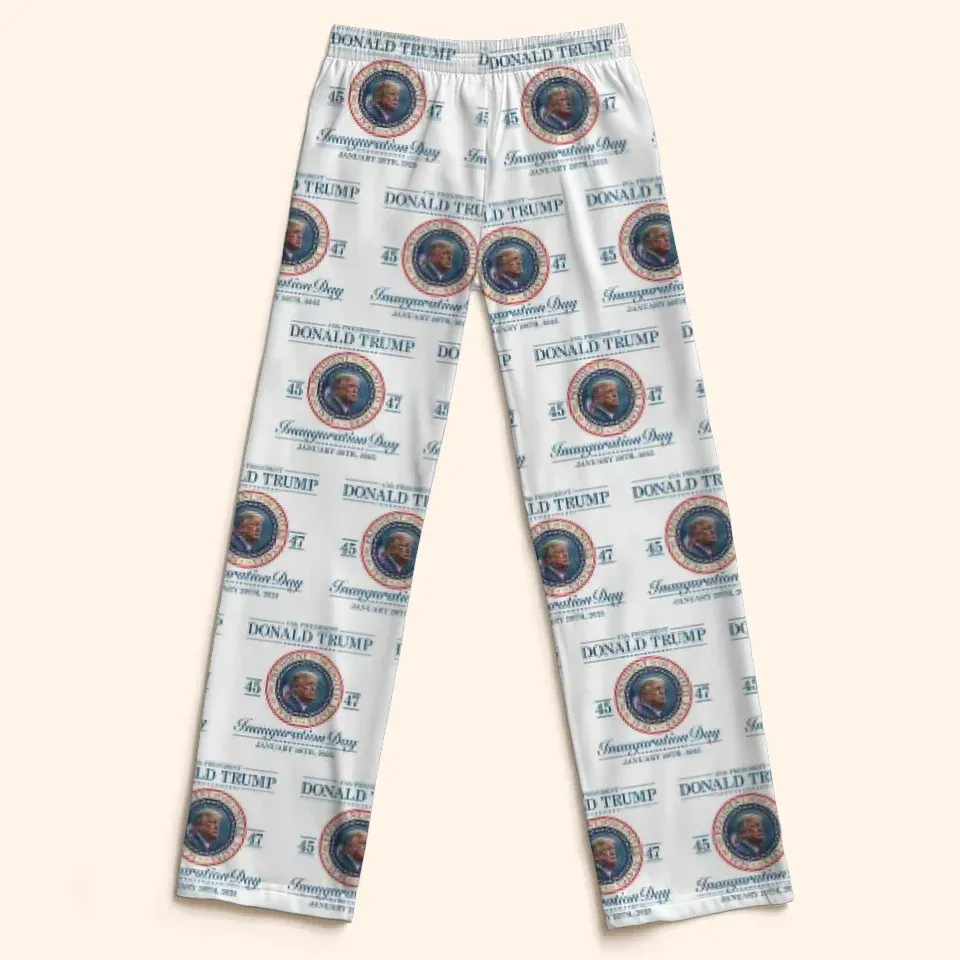 Bring Warmth And Hope Into Your Home - US Patriotic Pride Pajama Pants - Gift For Conservative Supporters