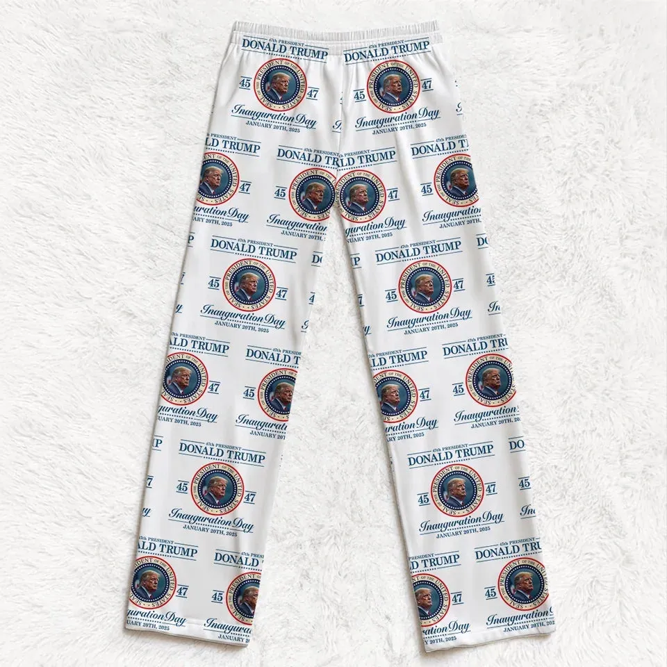 Bring Warmth And Hope Into Your Home - US Patriotic Pride Pajama Pants - Gift For Conservative Supporters