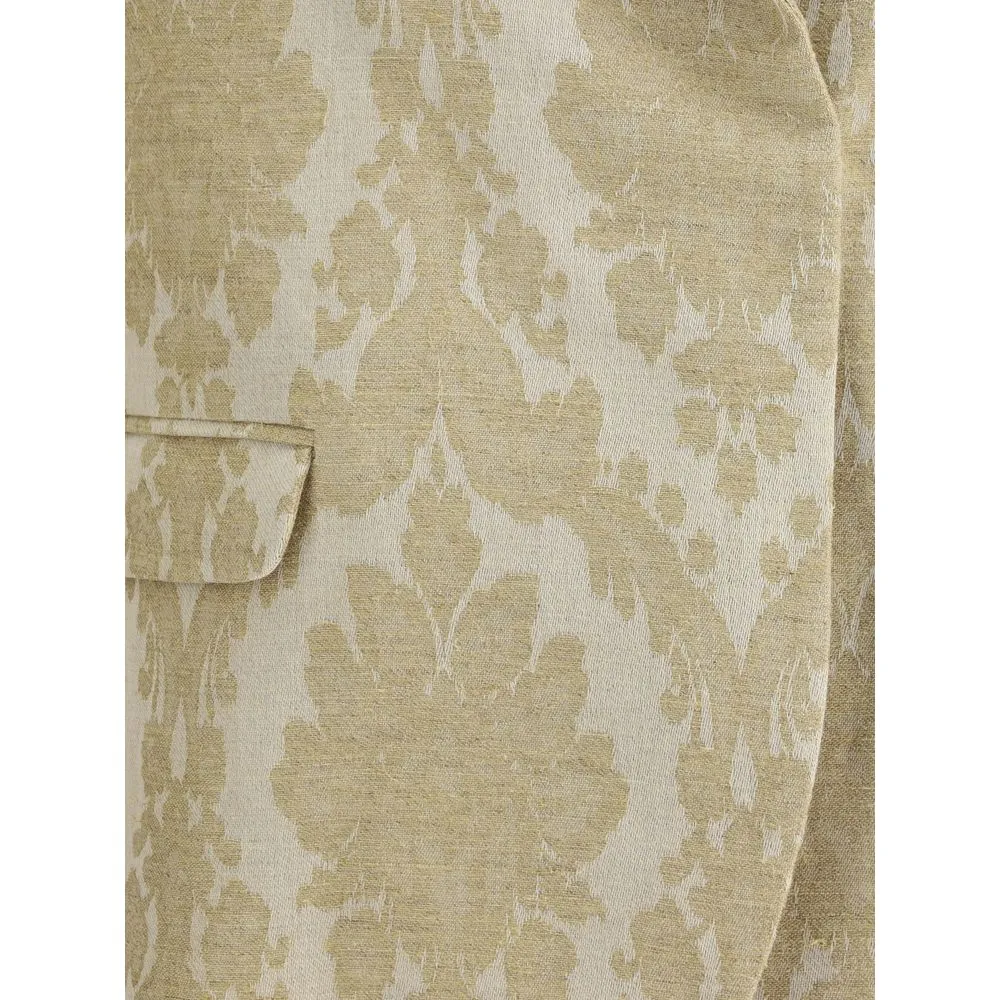 Brocade print Blazer