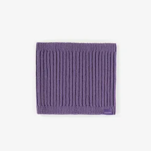Cache-cou mauve en maille, bébé || Purple neck warmer in knit, baby