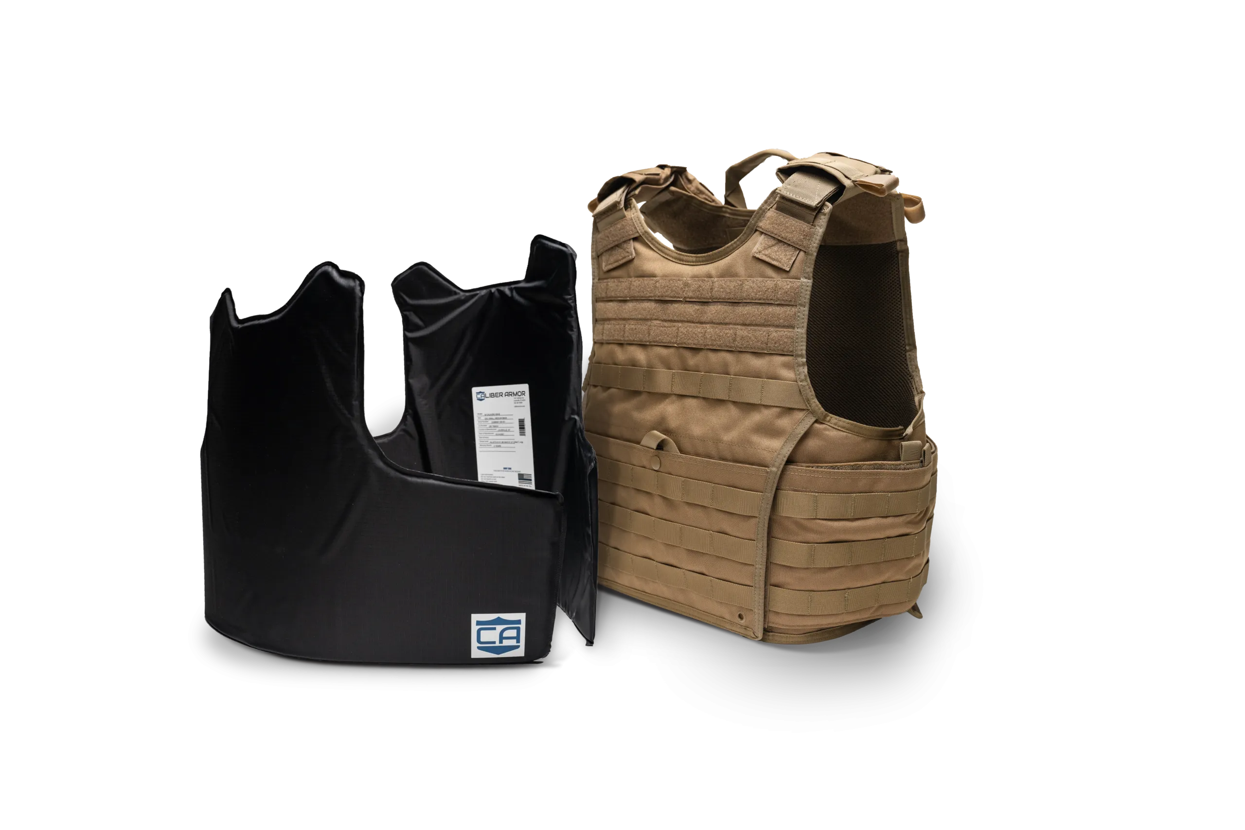 CaliberX IIIA Package with Overt Body Armor Vest