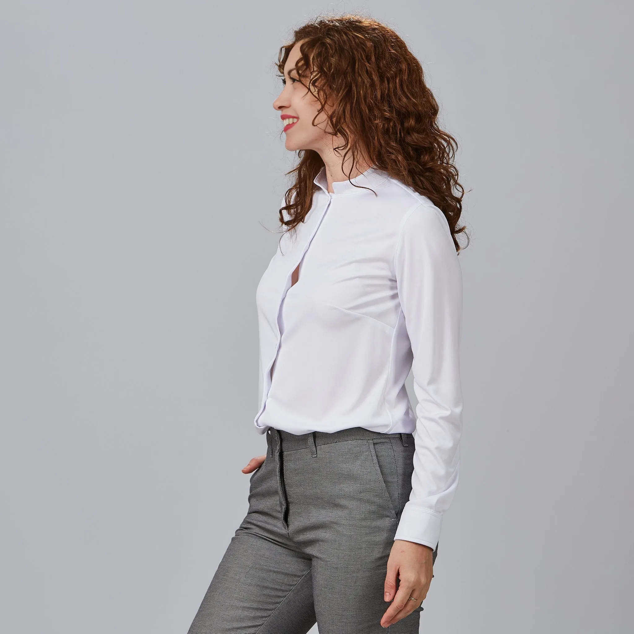 Camisa Senhora Gola Mao Interlock Renata