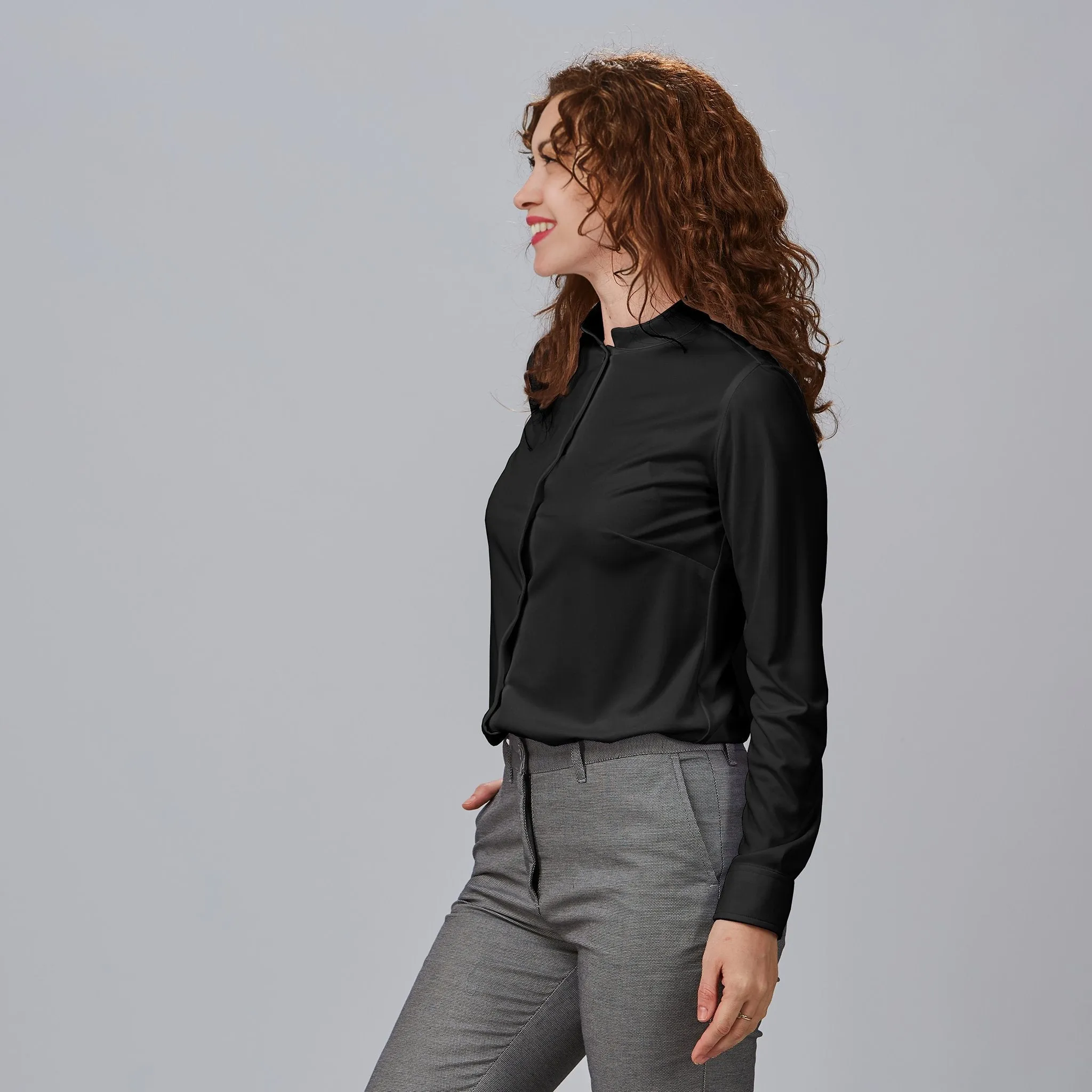 Camisa Senhora Gola Mao Interlock Renata