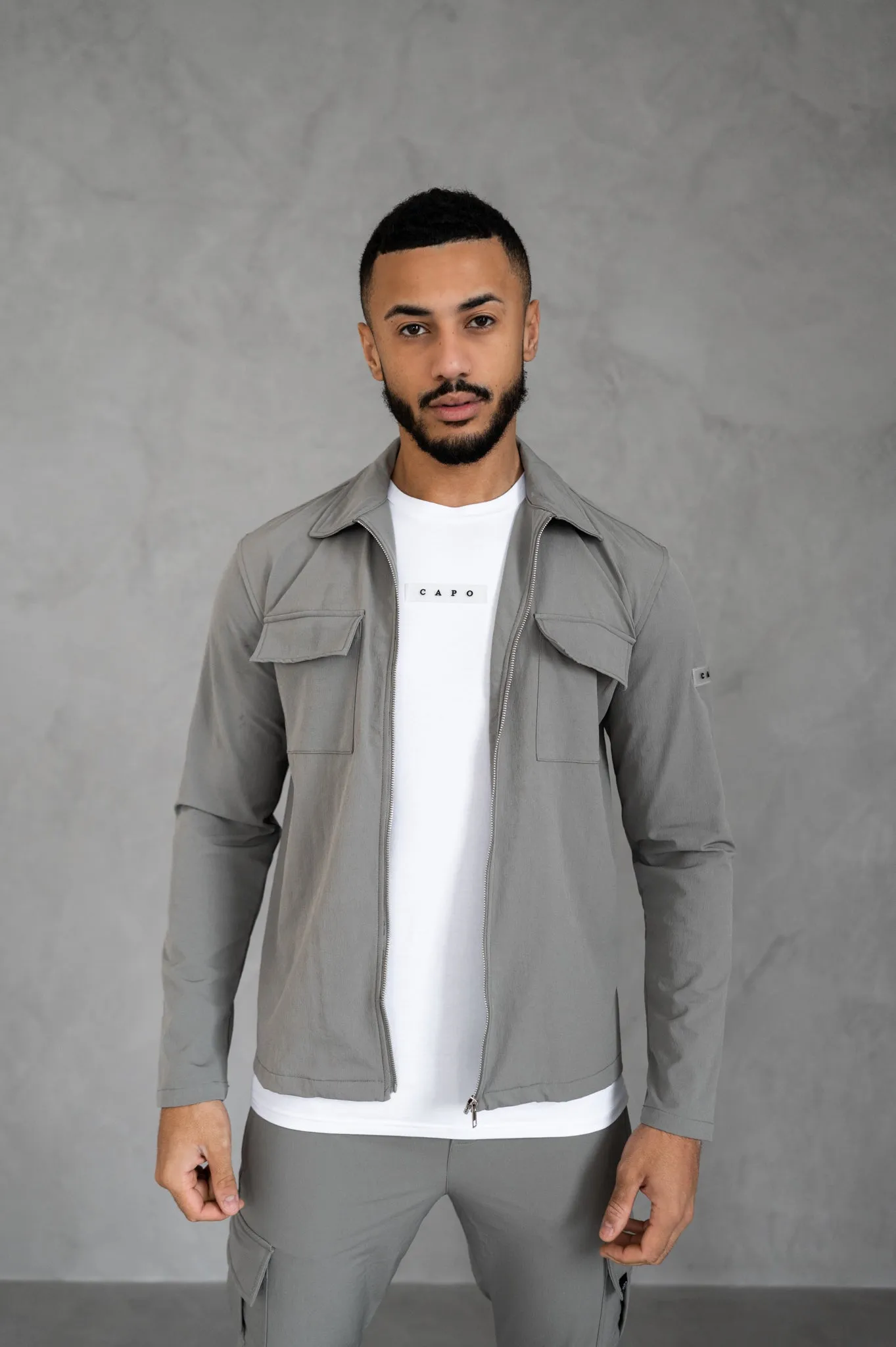 Capo Utility Jacket Light Grey