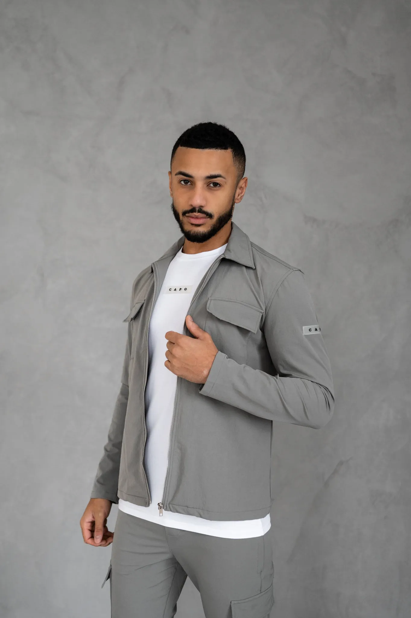 Capo Utility Jacket Light Grey