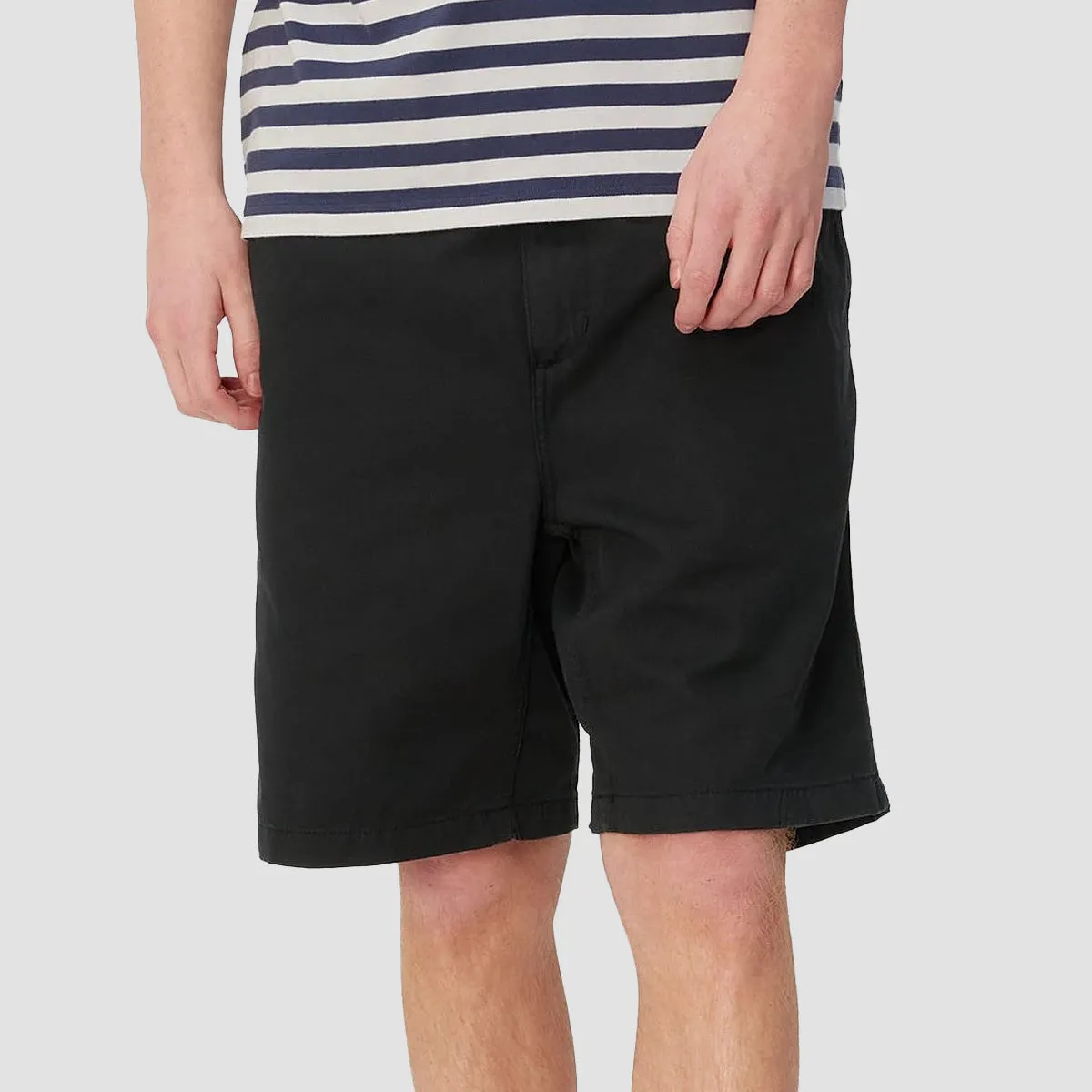 Carhartt WIP Flint Shorts Black Garment Dyed
